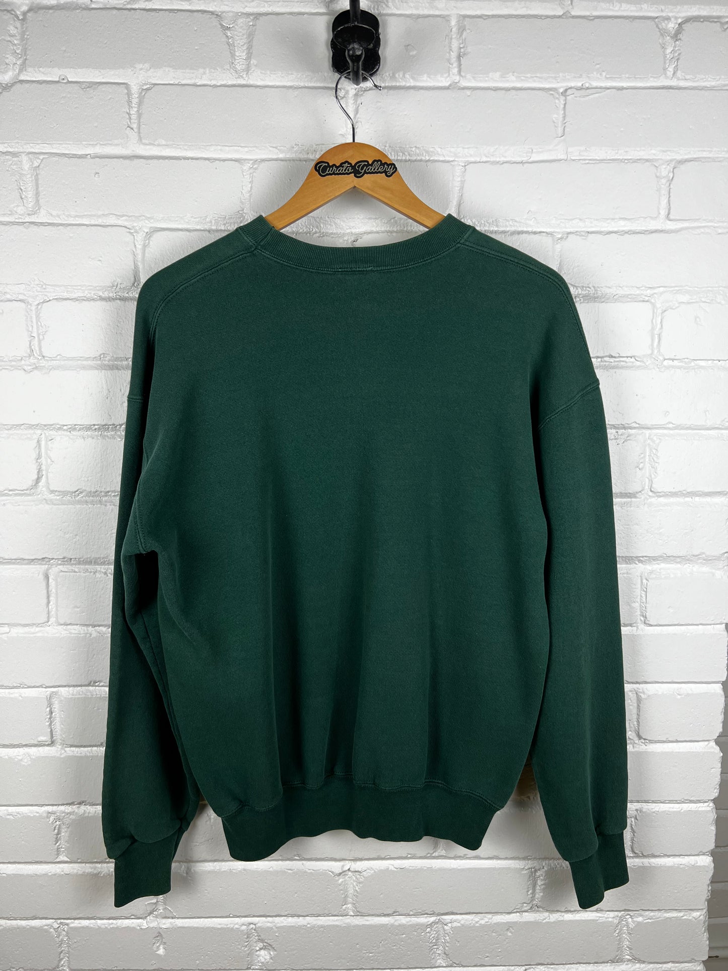 Vintage 90s Shawnee State University Collegiate Crest Spell-Out Sweatshirt Size L Forest Green