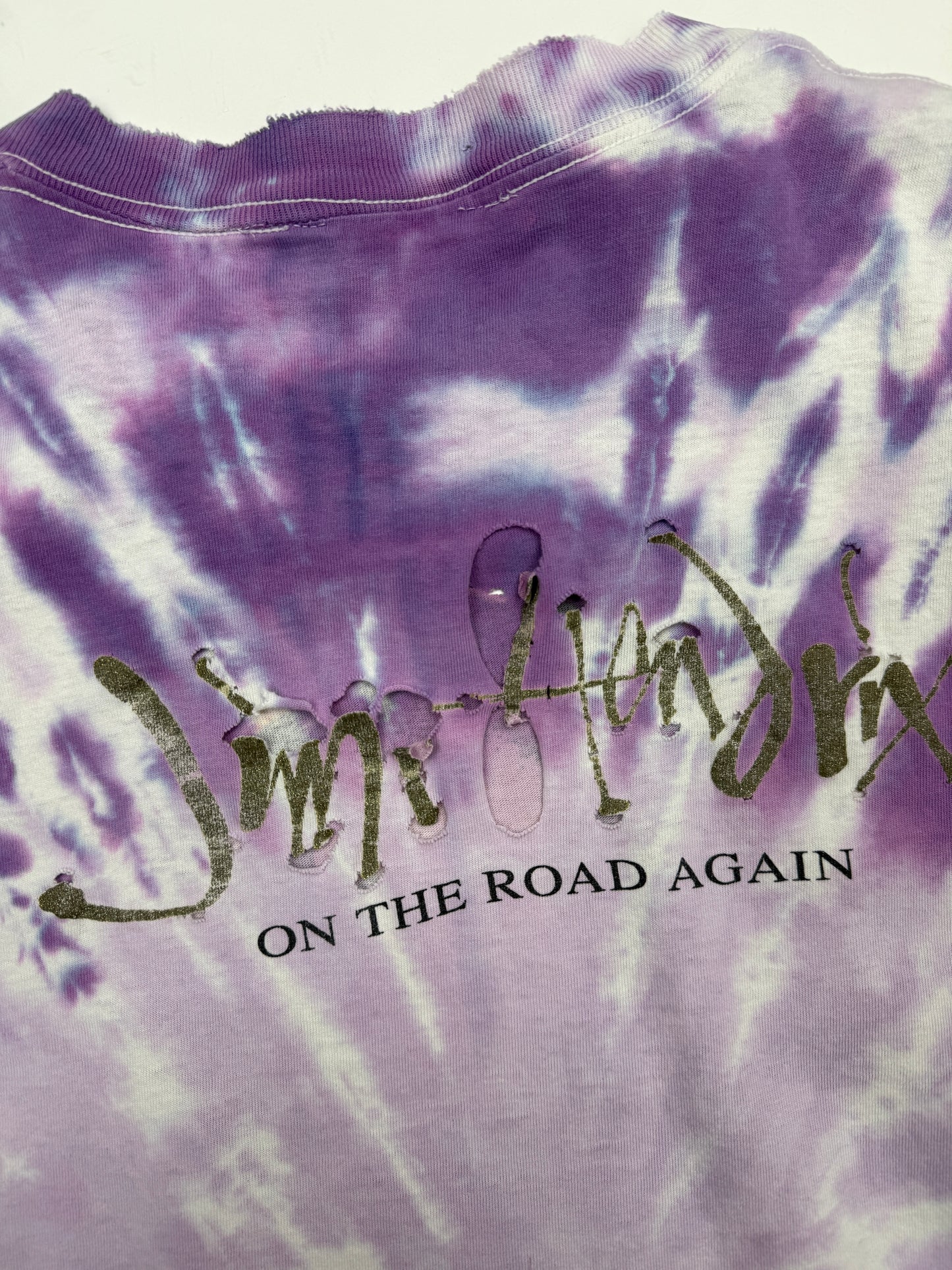 Vintage 1993 Jimi Hendrix On The Road Again Tie-Dye Winterland T Shirt Size XL 90s