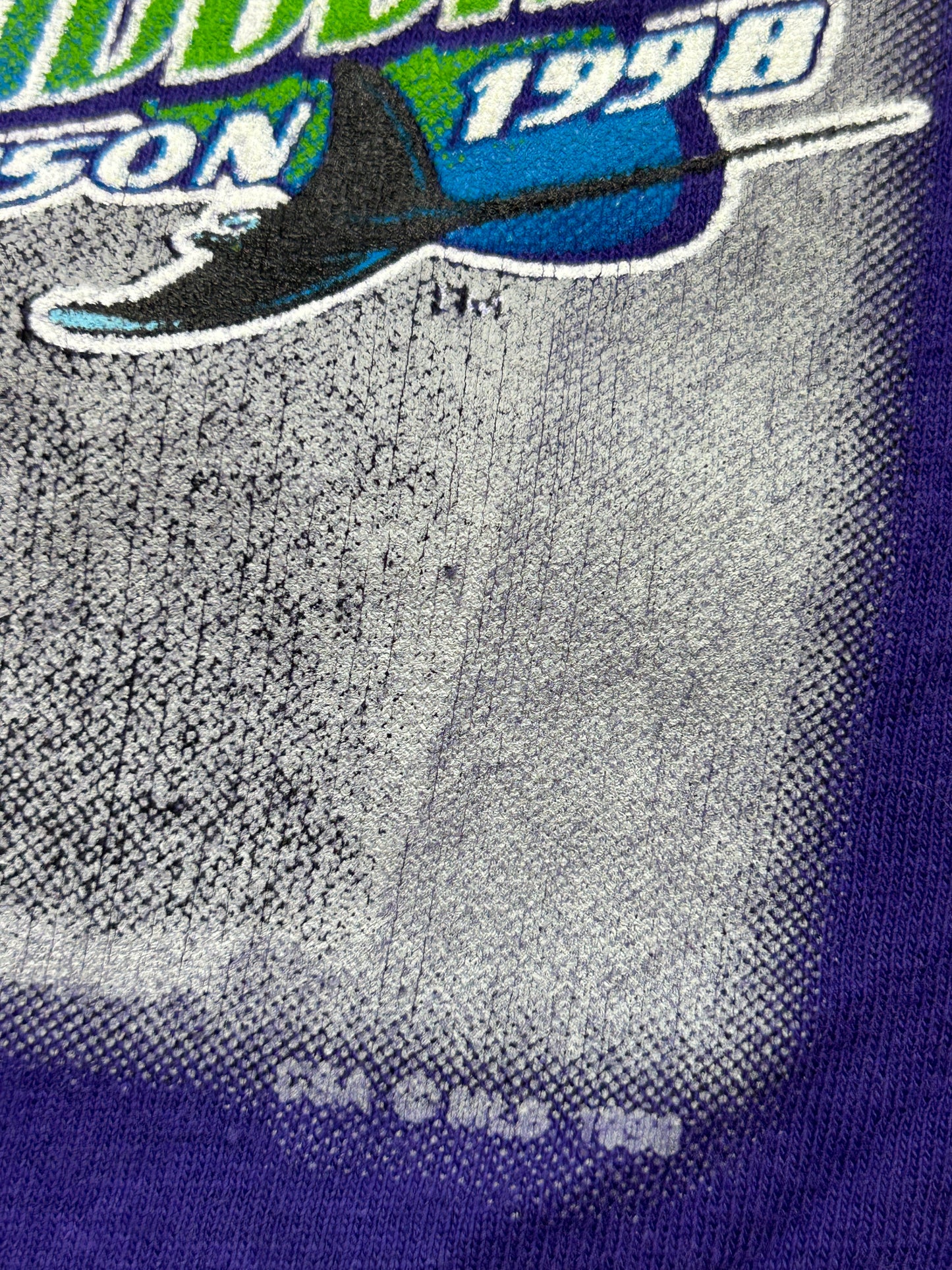 Vintage 1998 Tampa Bay Rays Inaugural Season MLB Equipment CSA T Shirt Size L 90s