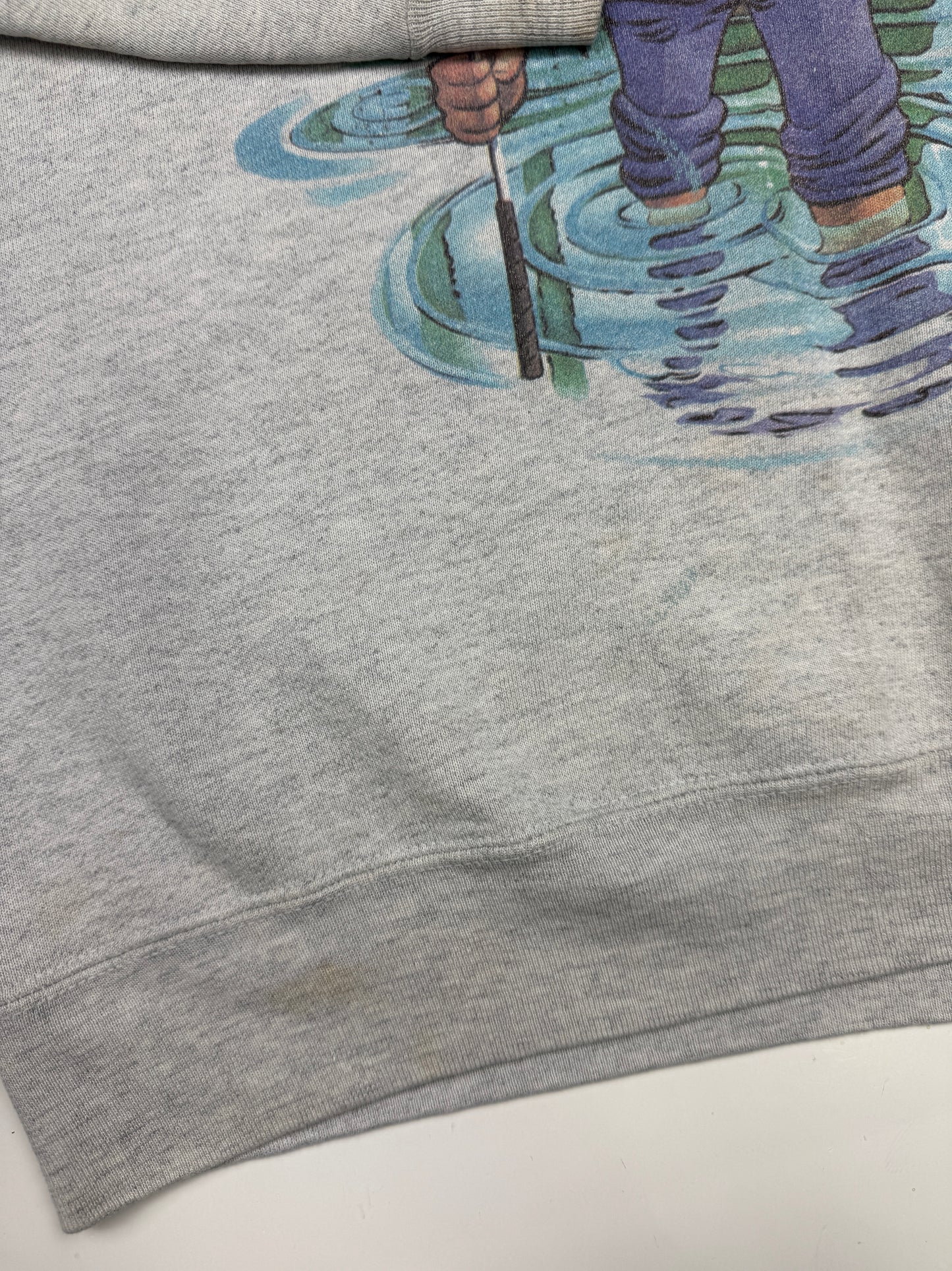 Vintage 1994 Water Hazard Golfing Alligator Animal Graphic Sweatshirt L 90s