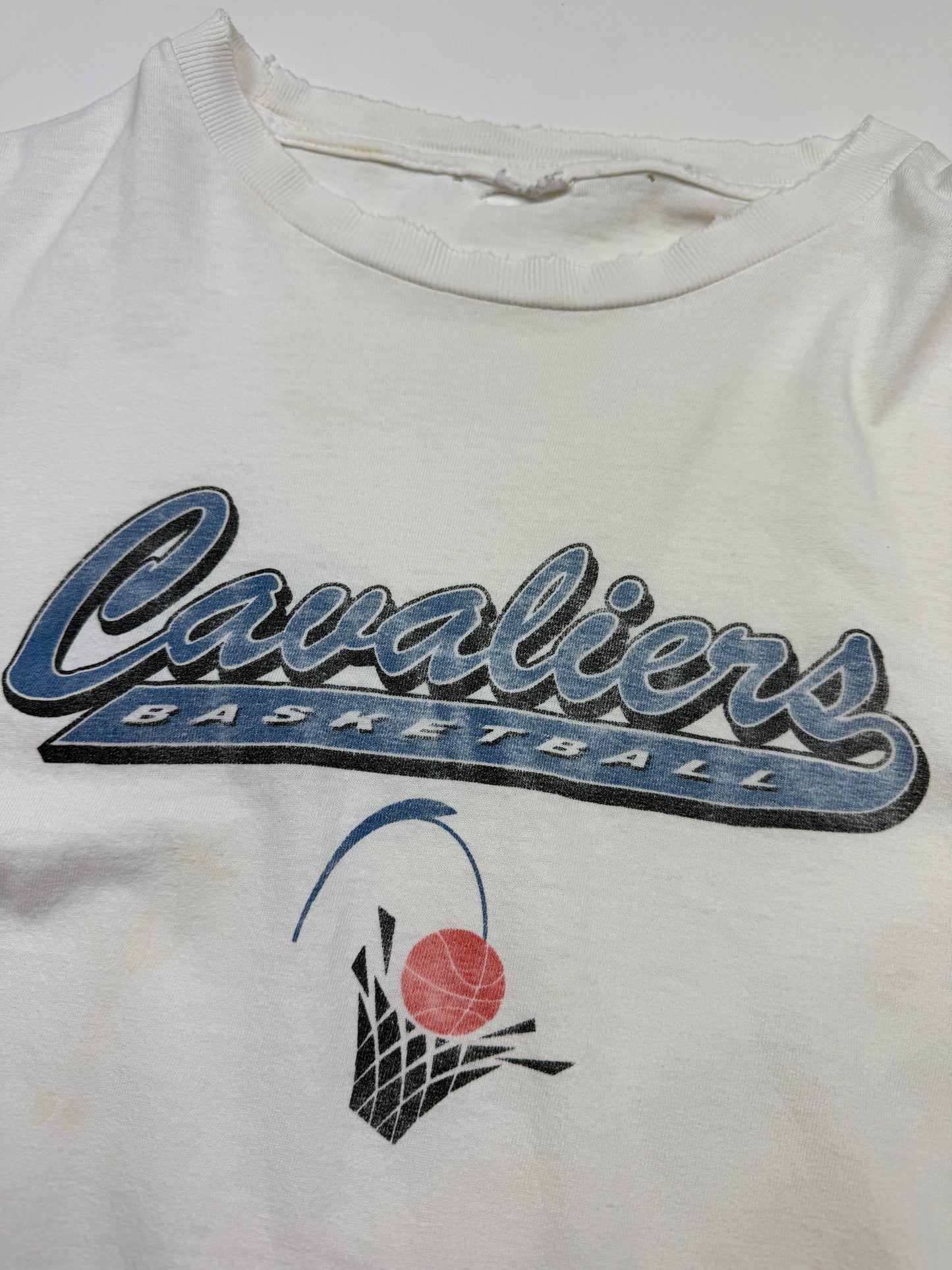 Vintage Cleavland Cavaliers NBA Basketball Script Graphic Long Sleeve T Shirt XL