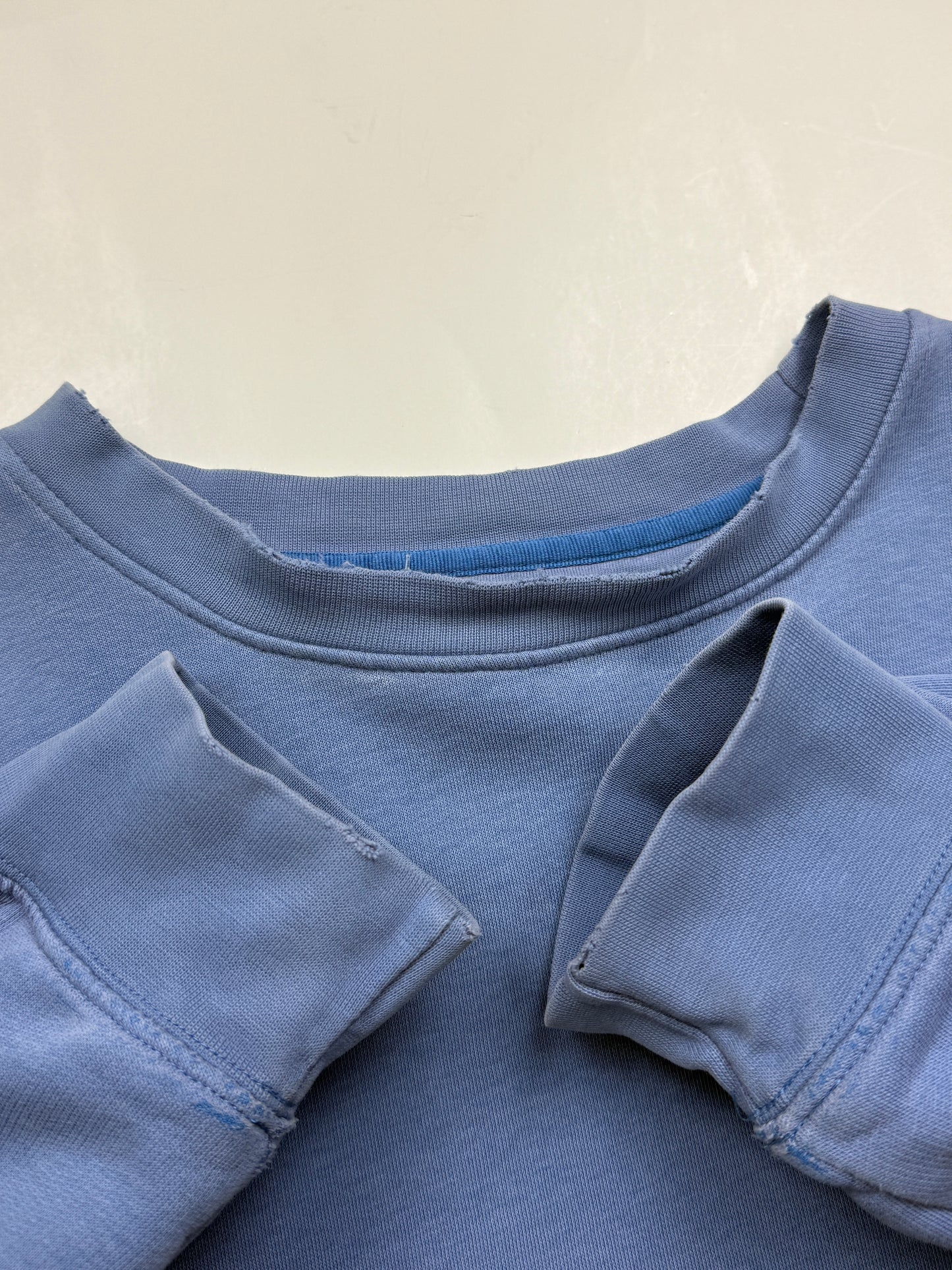 Vintage Y2K Nike Embroidered Mini Swoosh Crewneck Sweatshirt Size XXL Baby Blue