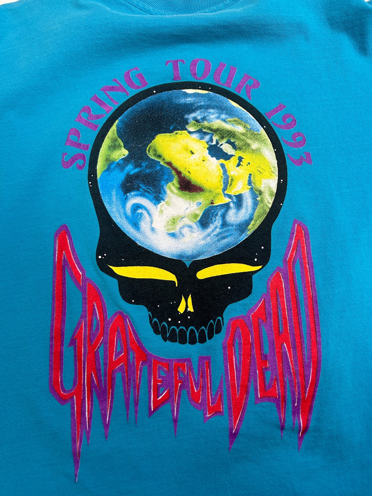 Vintage 1993 Grateful Dead Spring Tour Rainforest Animals Tropical Music T-Shirt Size XL 90s