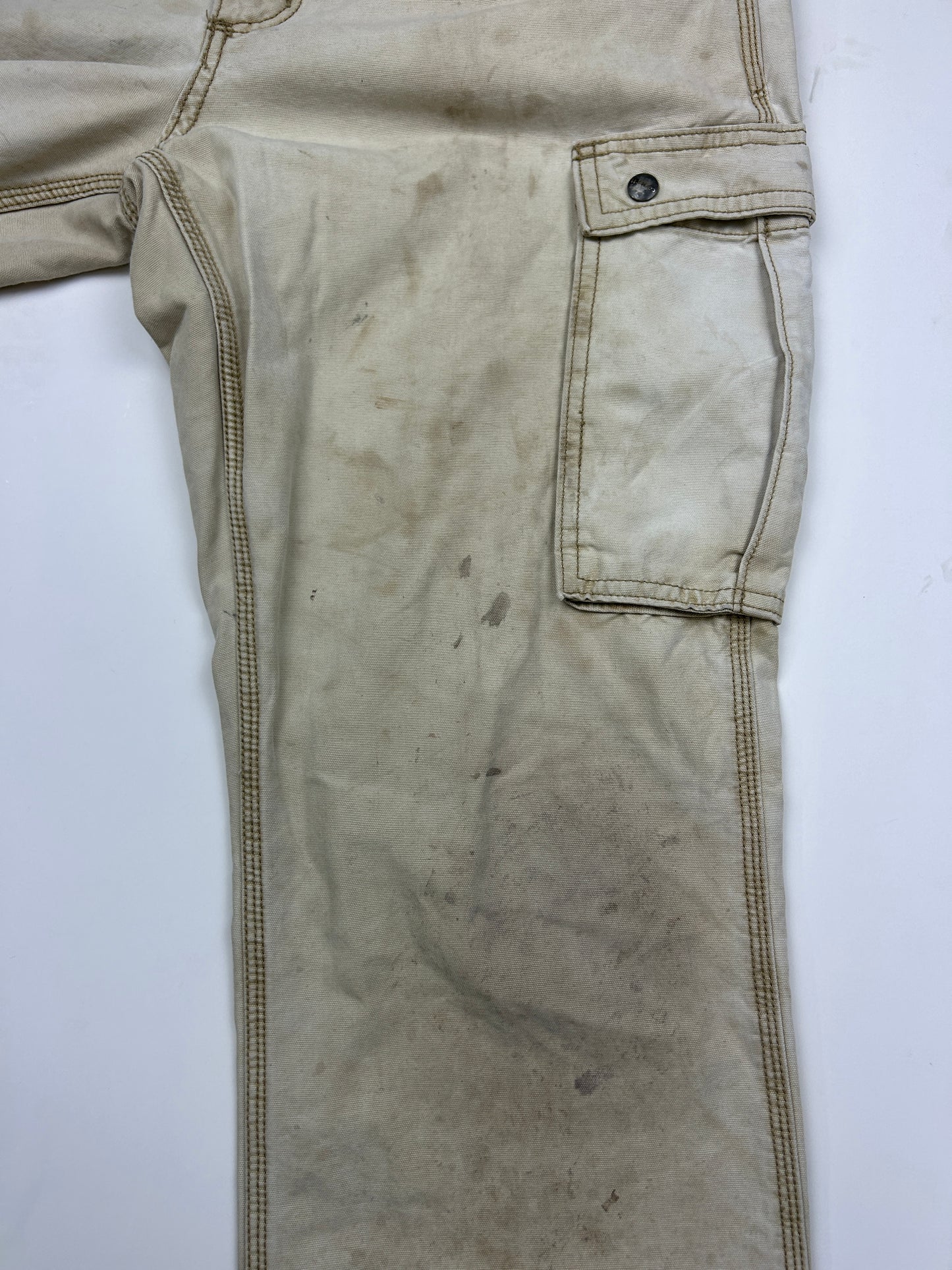 Carhartt Work Wear Canvas Relaxed Fit Cargo Pants Size 34W