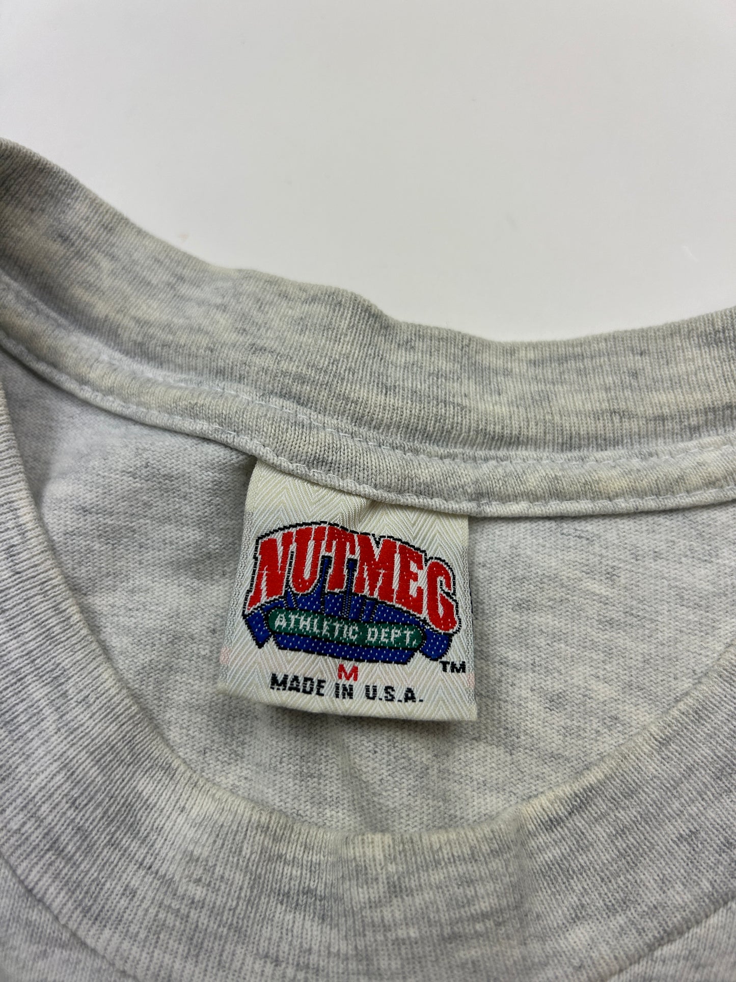 Vintage 1991 Super Bowl XXV Silver Anniversary Game NFL Nutmeg T Shirt Size M 90s