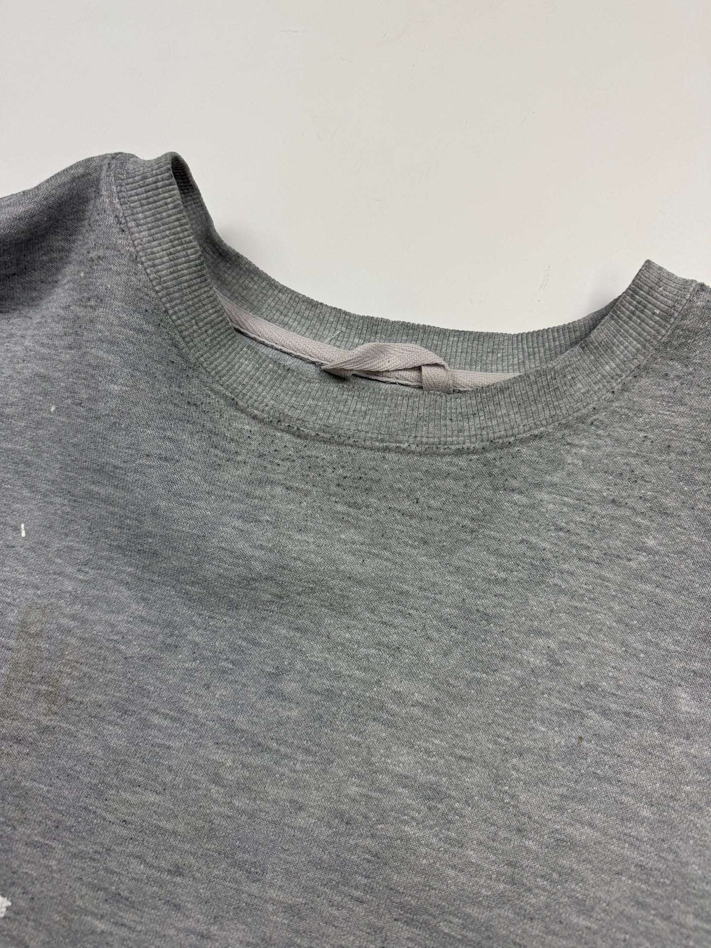 Vintage 90s Carhartt Embroidered Logo Paint Splattered Crewneck Sweatshirt Size L