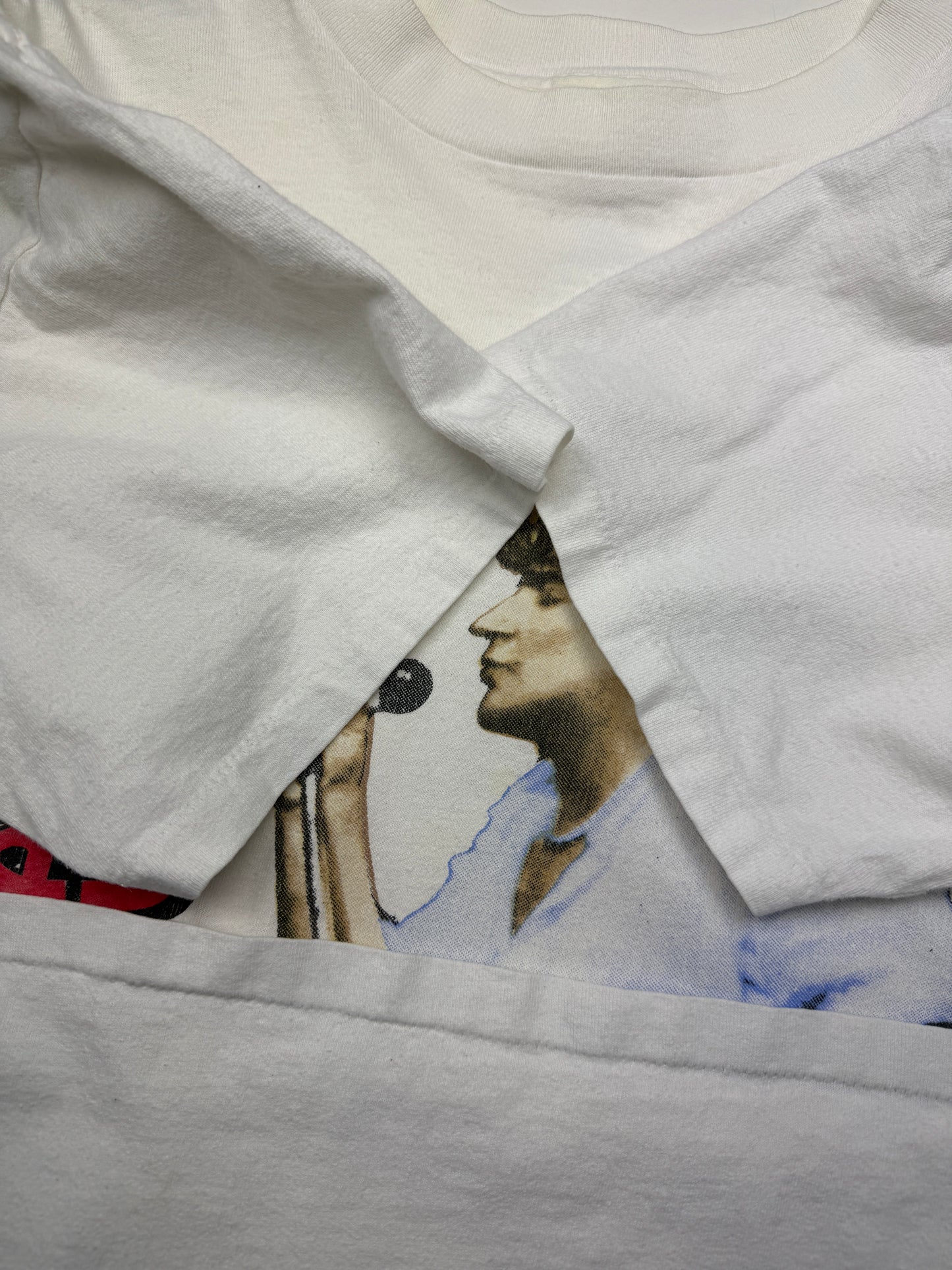 Vintage 1993 Rod Stewart Unplugged Tour Parking Lot Band Music T Shirt Size L 90s