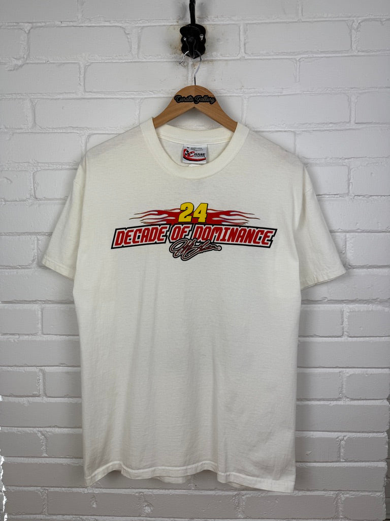 Vintage 2002 Jeff Gordon #24 Decade Of Dominance NASCAR Racing T Shirt Size M