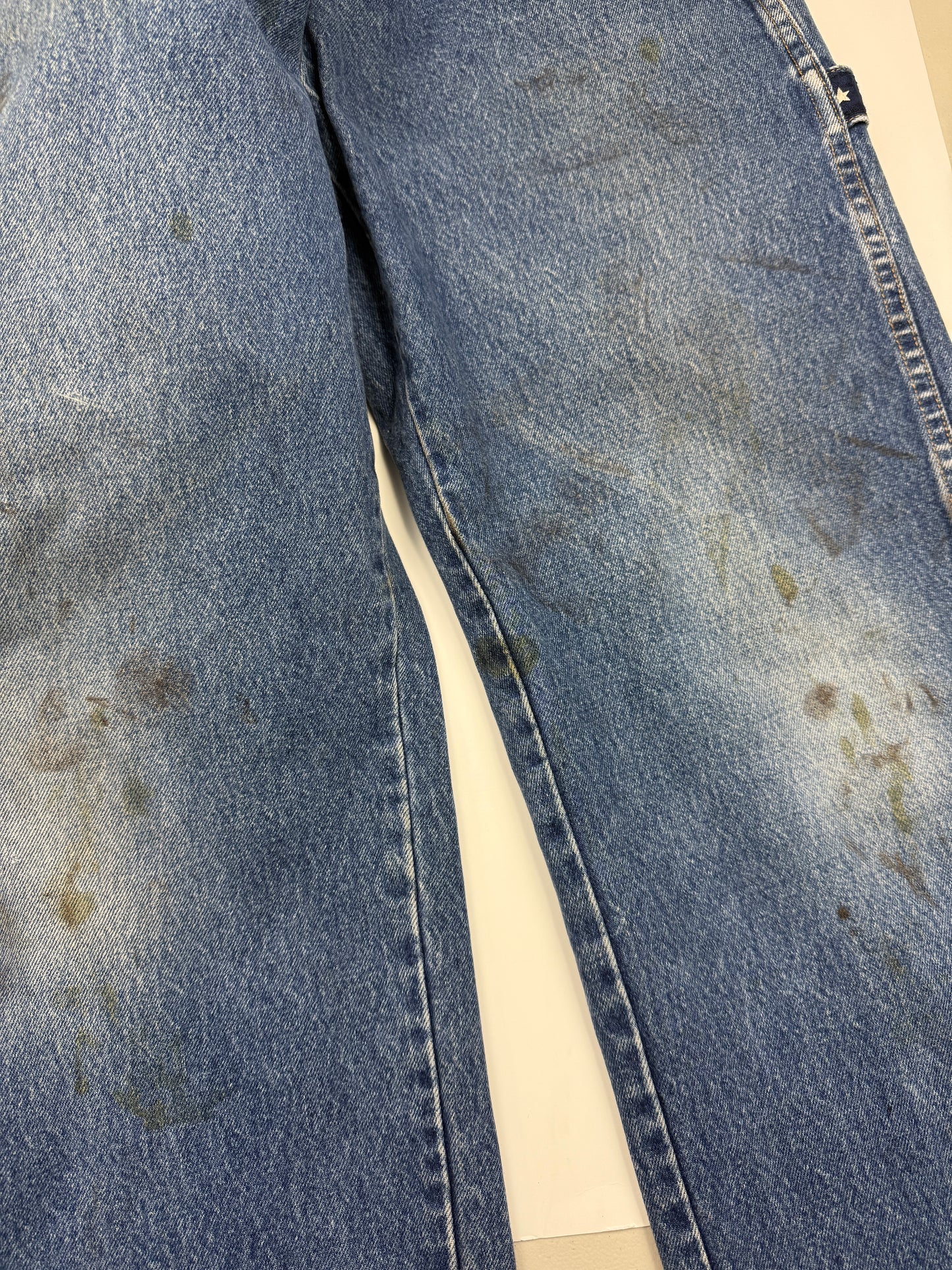 Vintage Y2K Phat Farm Carpenter Style Faded Stonewash Denim Jeans Size 30W