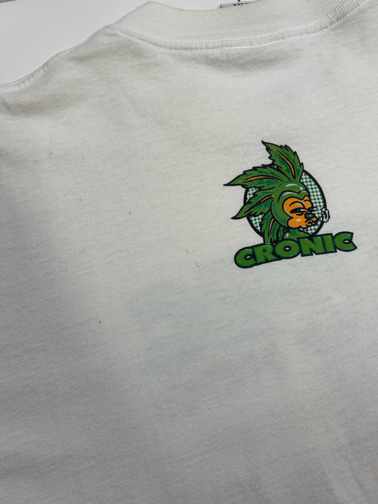 Vintage 1994 Cronic The Hemp Hog Highly Intense Sonic Parody Weed T-Shirt Size XL 90s