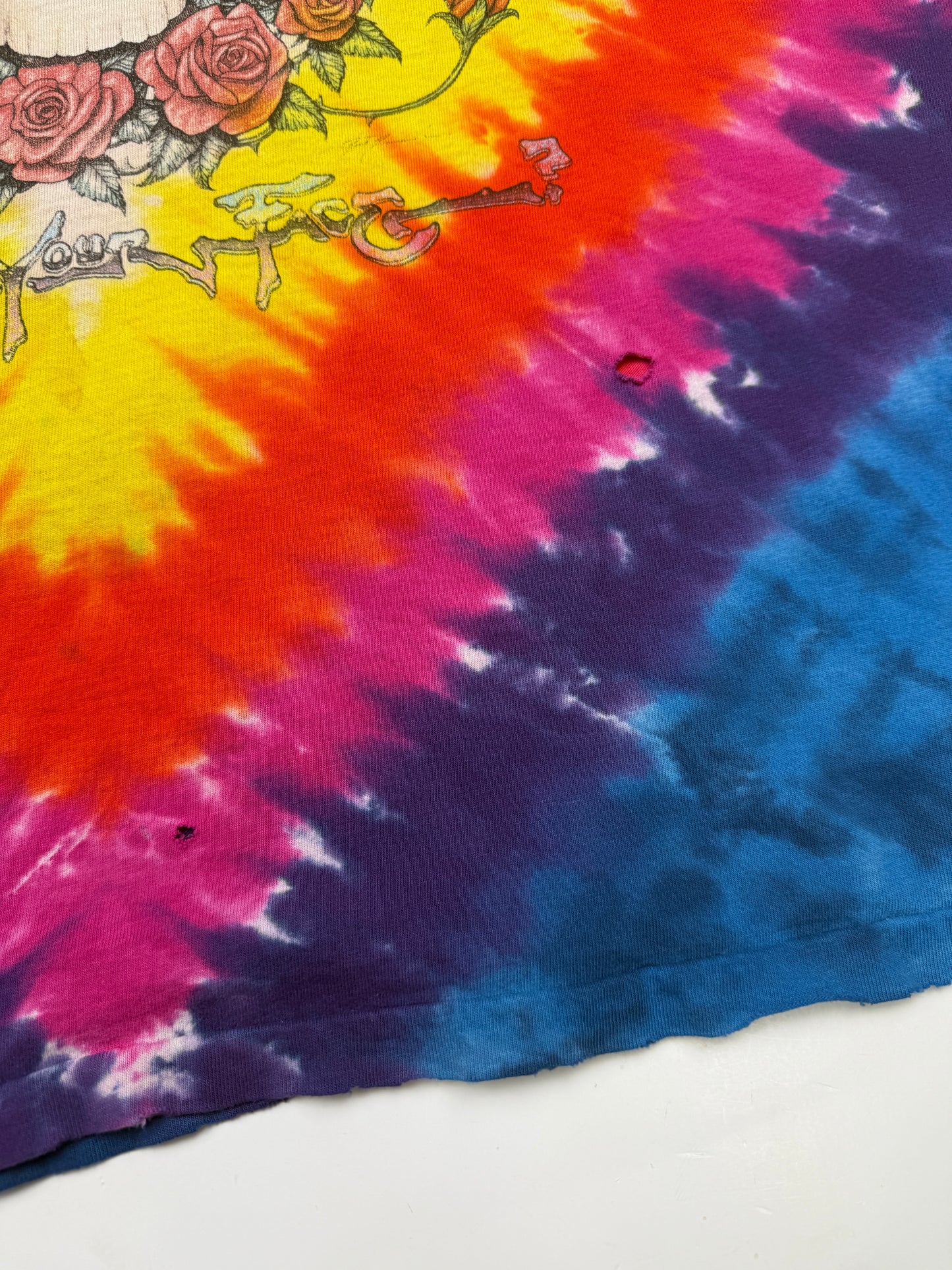 Vintage 1992 Grateful Dead Space Your Face Tie Dye Distressed GD Music T Shirt Size XL 90s