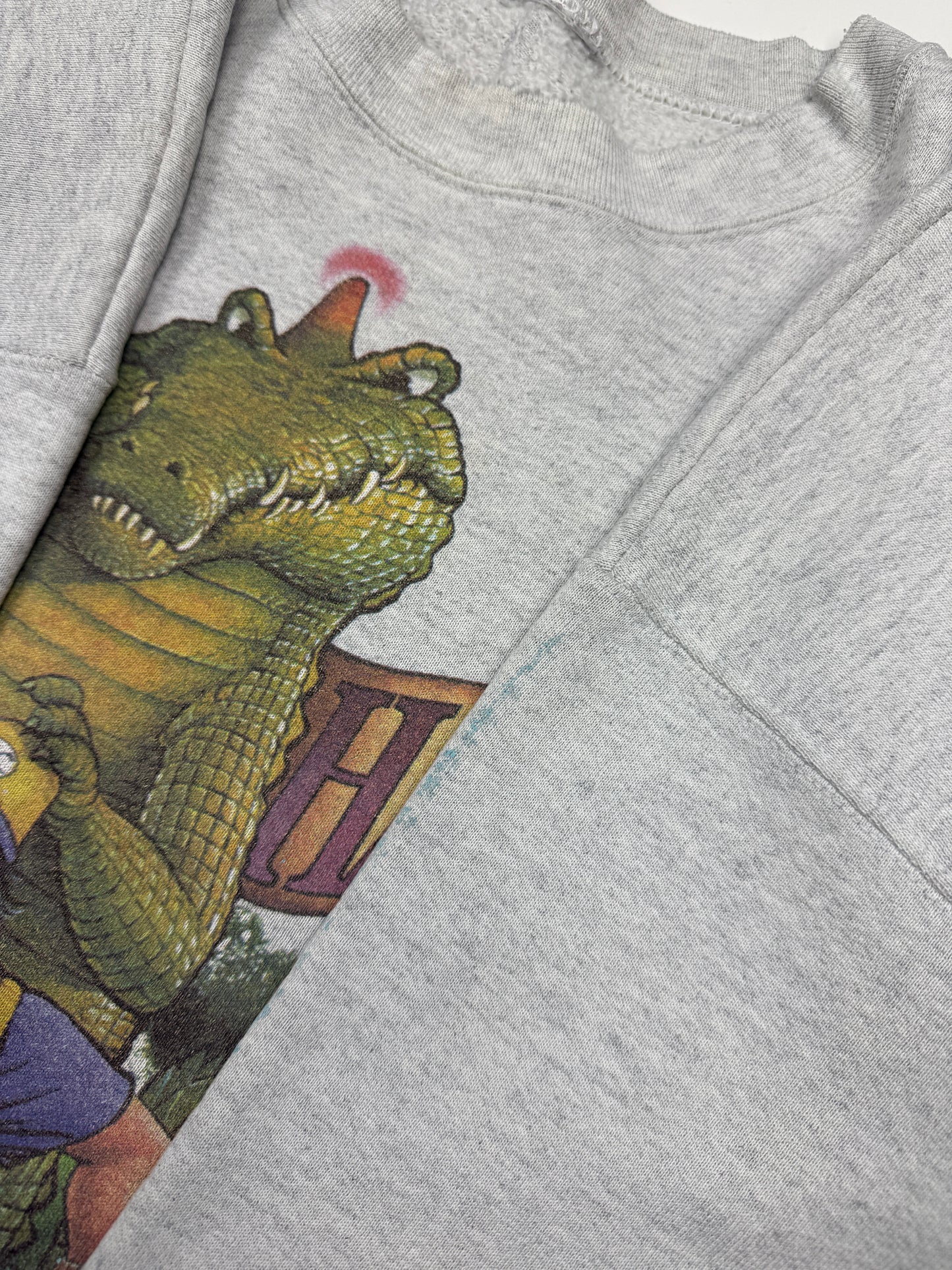 Vintage 1994 Water Hazard Golfing Alligator Animal Graphic Sweatshirt L 90s