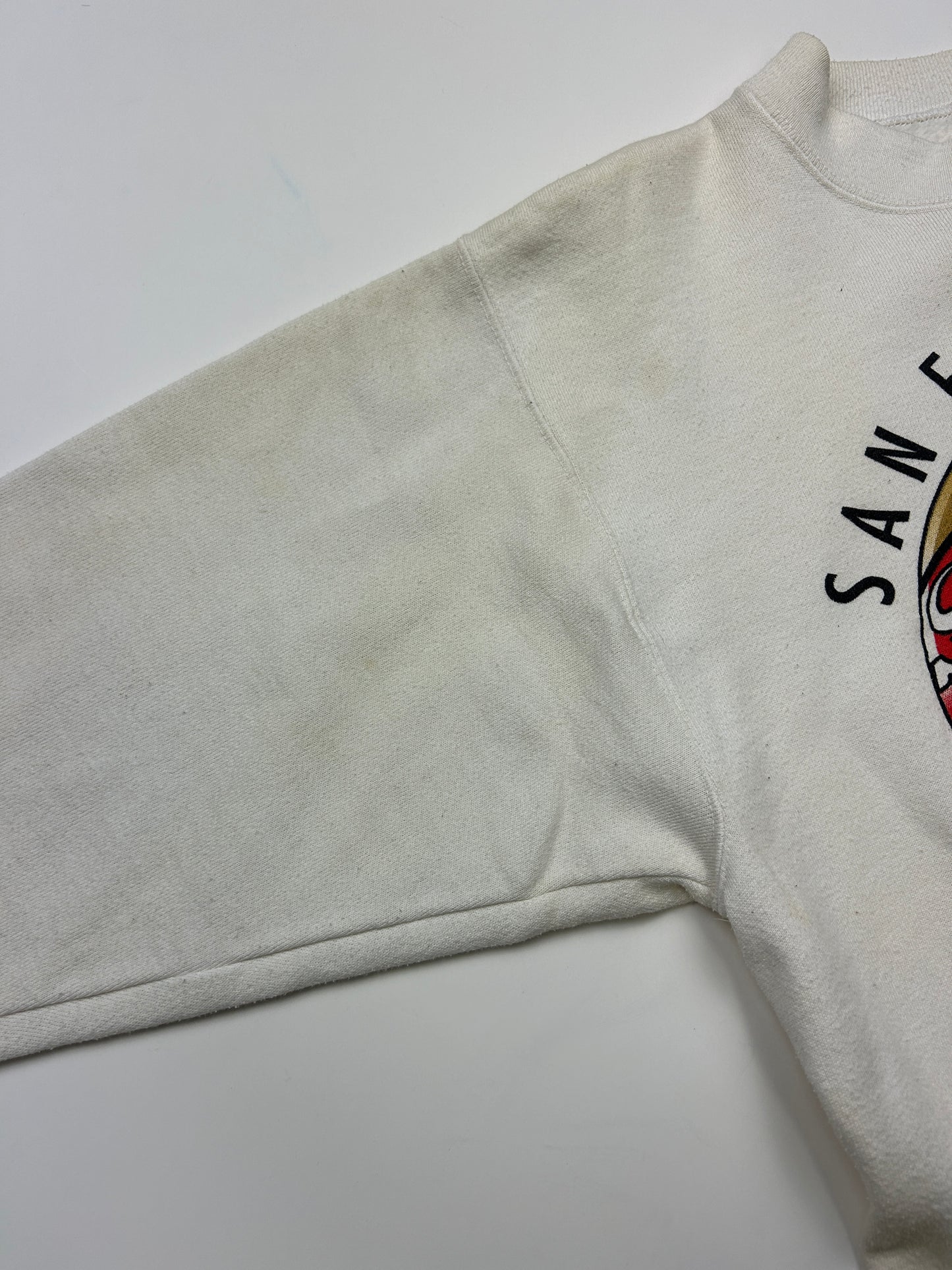 Vintage 90s San Francisco 49ers NFL Helmet Graphic Sweatshirt Size M