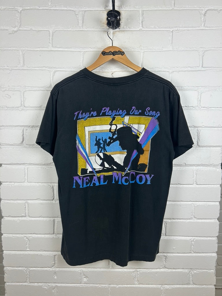 Vintage 90s Neal McCoy They're Playing Our Song Country Music T Shirt Size L