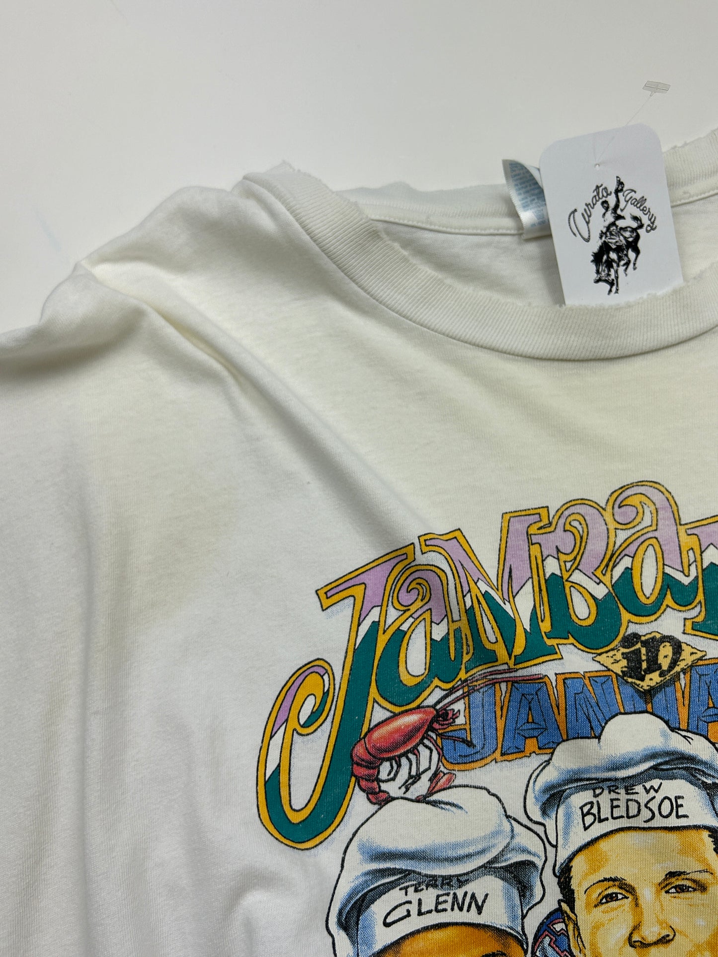 Vintage 1997 Super Bowl XXXI New England Patriots Jambalaya NFL T Shirt XXL 90s