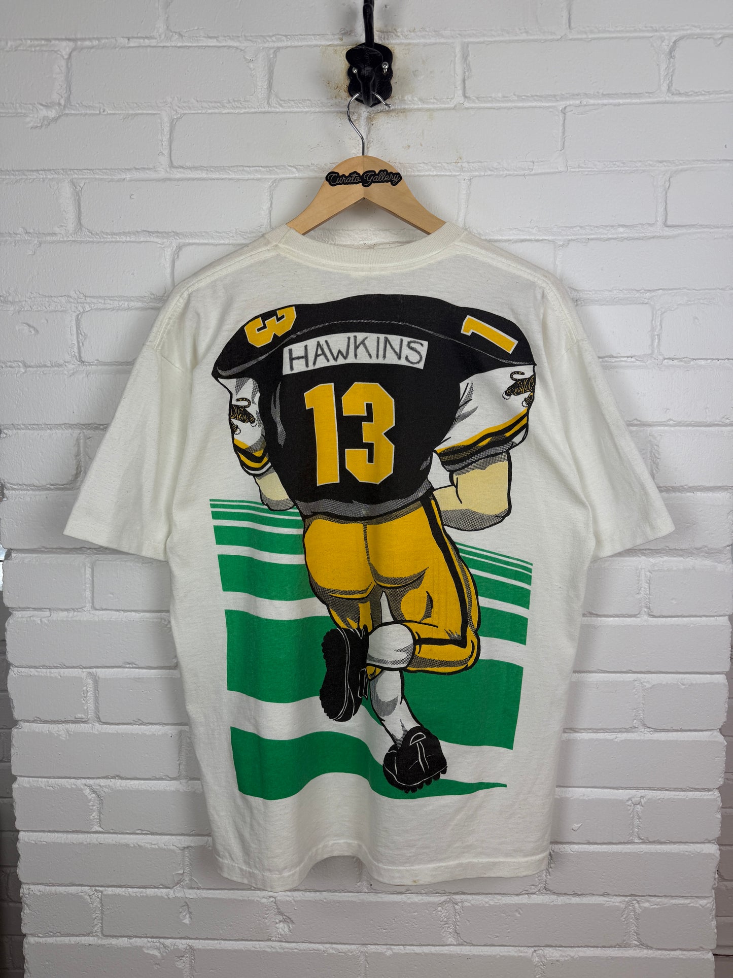Vintage 90s Hamilton Tiger-Cats CFL Football Headless Player #13 T Shirt Size XL