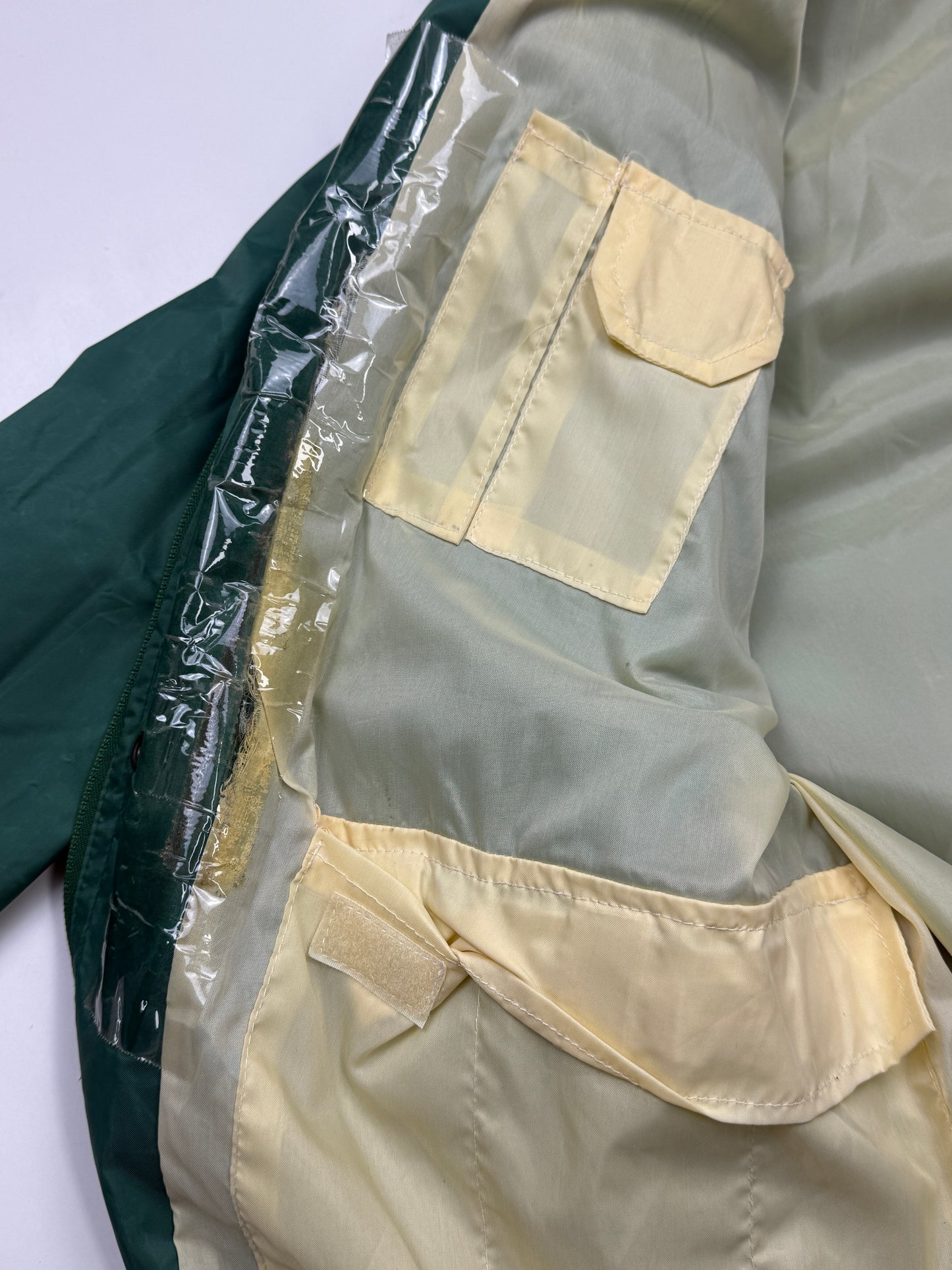 Vintage 80s/90s Holgman Lakestream Fly Fishing Multi Pocket Waterproof Jacket Size L