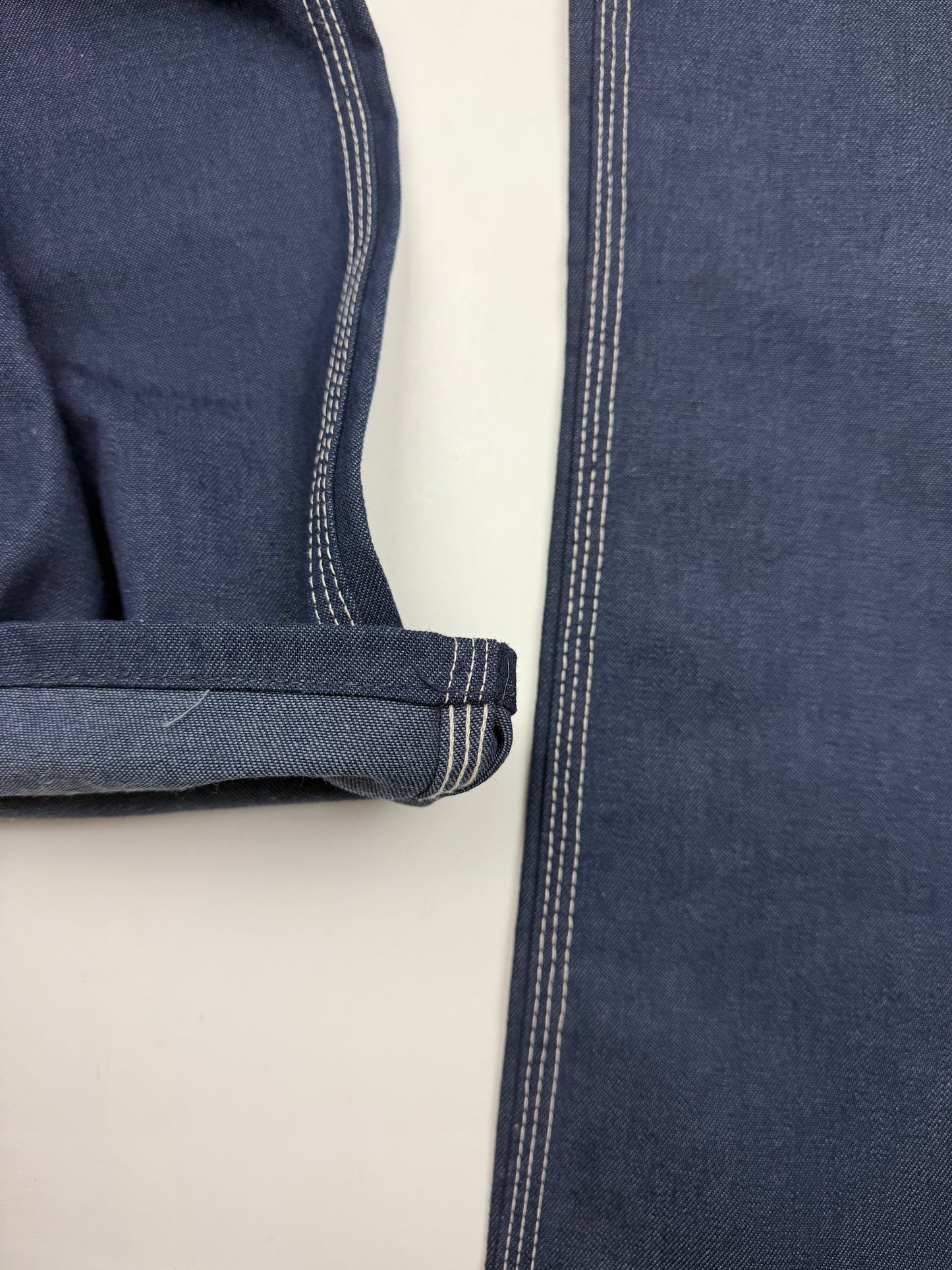 Vintage 60s/70s Sears Perma-Prest Carpenter Pants Denim Blue Jeans Size 35W
