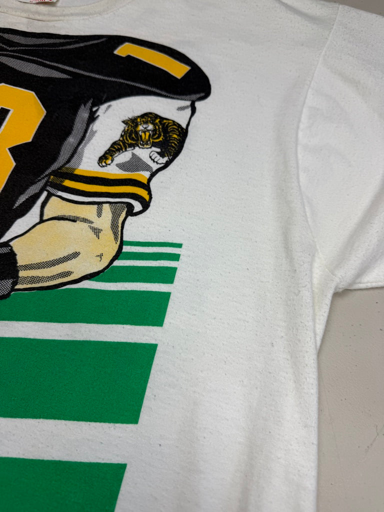 Vintage 90s Hamilton Tiger-Cats CFL Football Headless Player #13 T Shirt Size XL