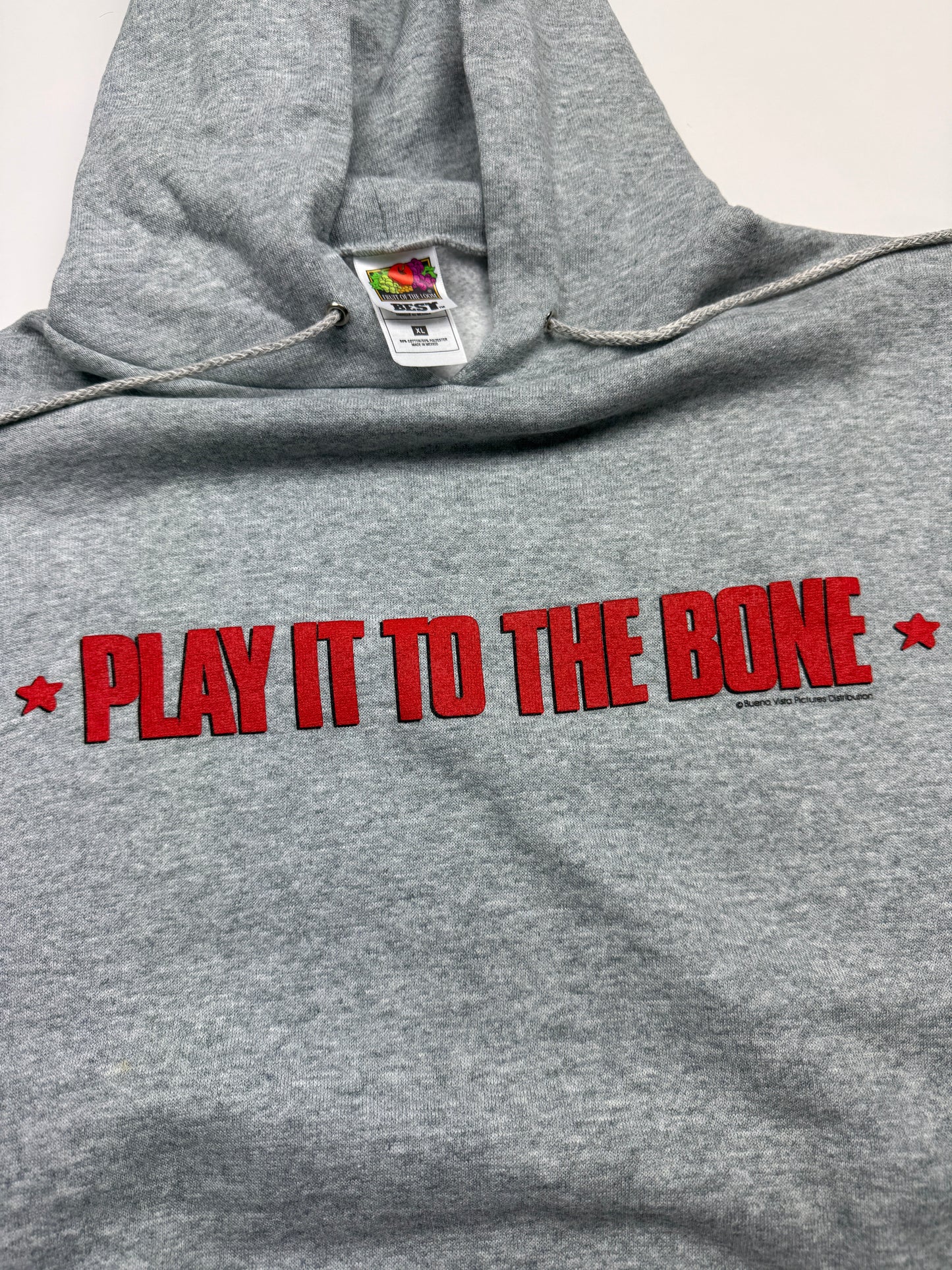 Vintage Play It To The Bone Movie Promo Spellout Hoodie Sweatshirt Size XL