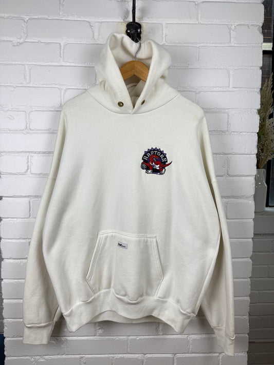 Vintage 90s Toronto Raptors embroidered Ravens Hooded Sweatshirt Size XXL