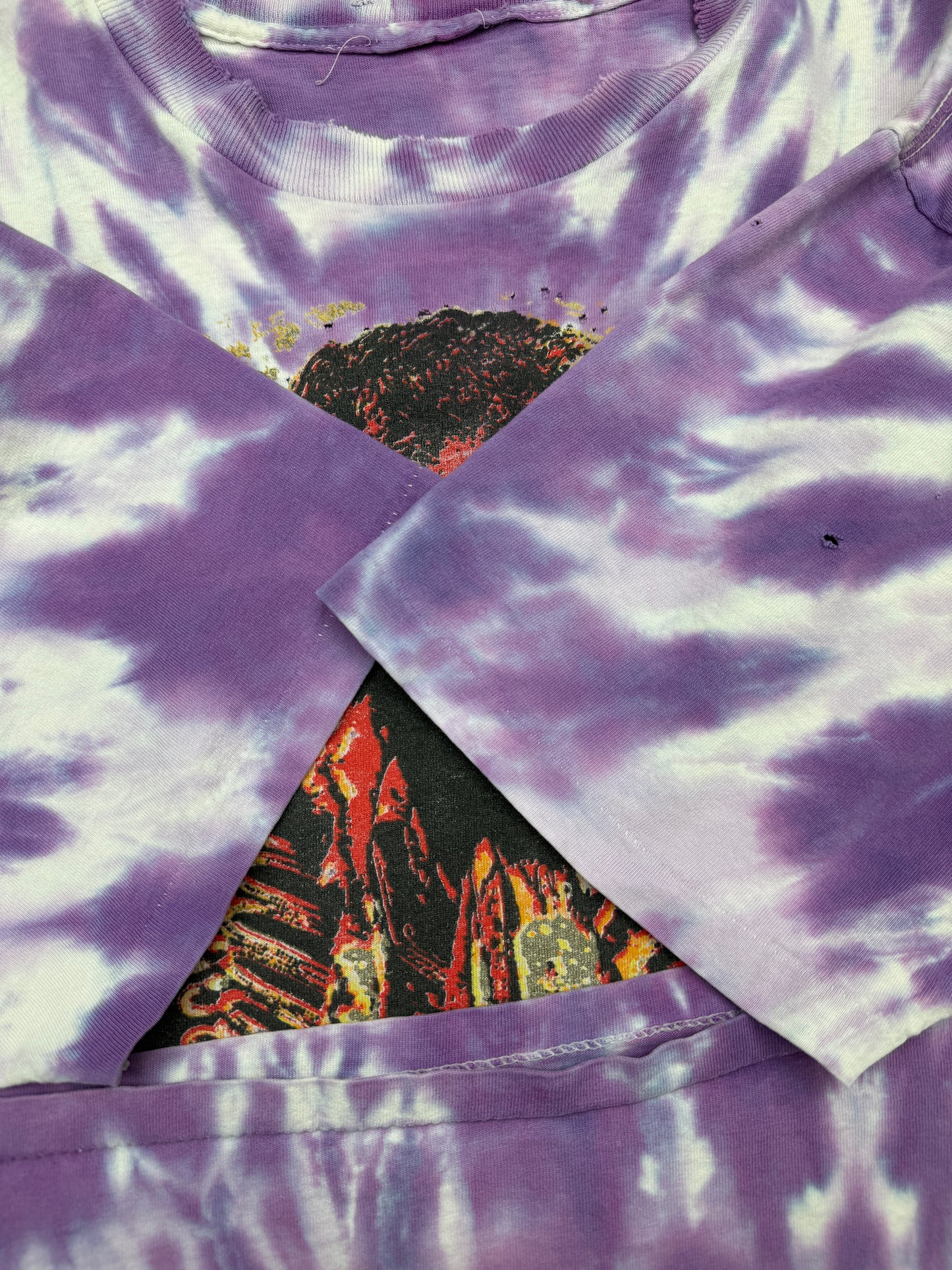 Vintage 1993 Jimi Hendrix On The Road Again Tie-Dye Winterland T Shirt Size XL 90s