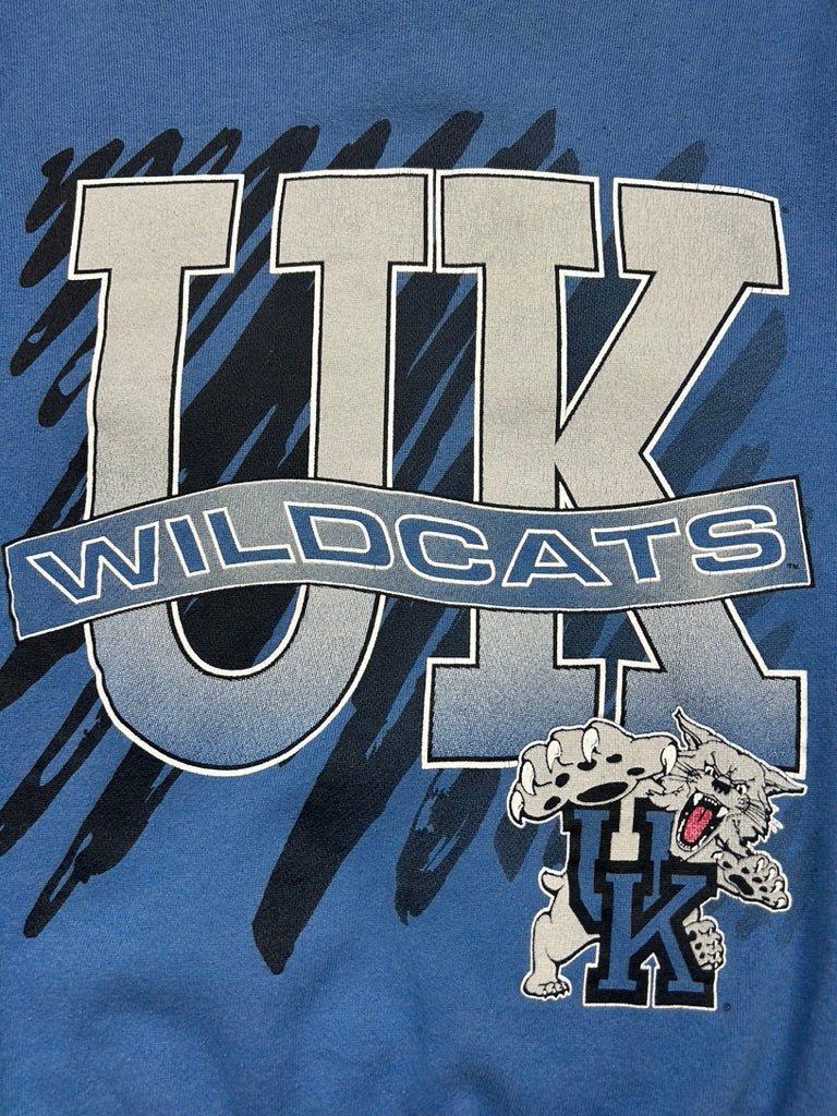Vintage 90s Kentucky Wildcats University NCAA Big Graphic Colliegate Sweatshirt Size M