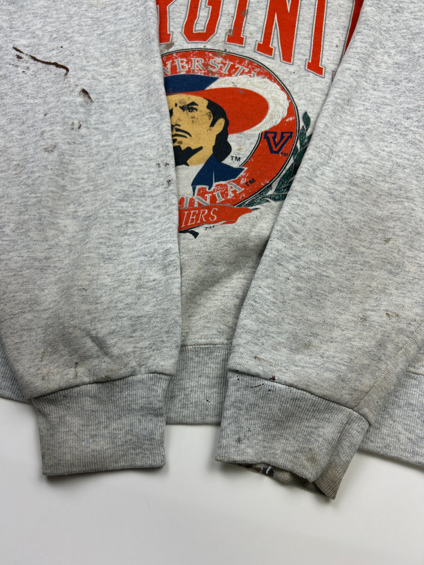 Vintage 90s Virgini Cavaliers Collegiate Crest Spell Out Graphic Sweatshirt Size M