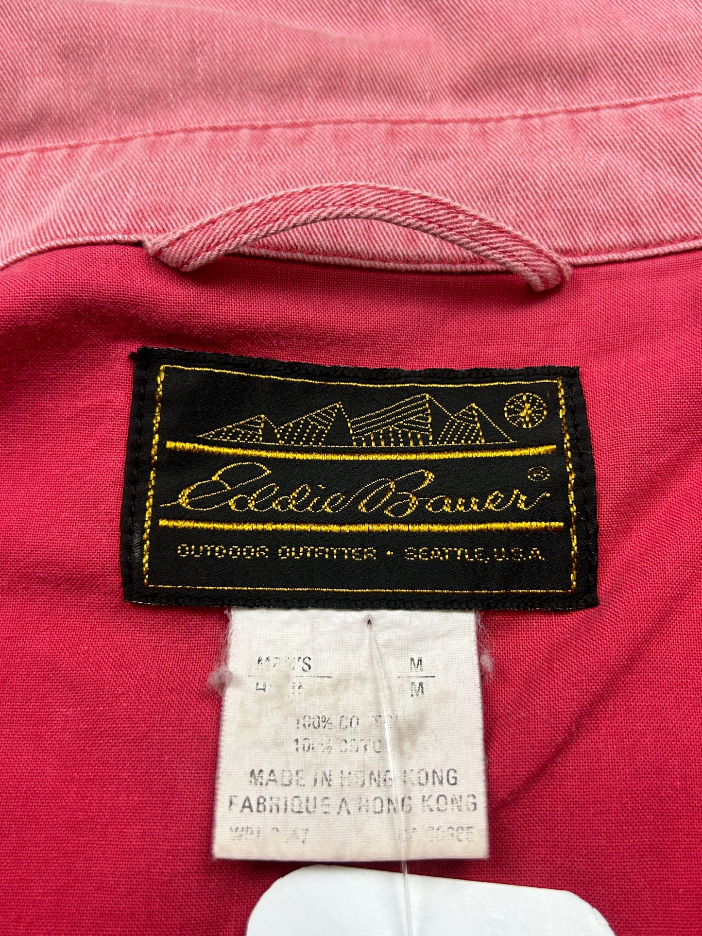 Vintage 90s Eddie Bauer Cropped Mechanic Style Light Jacket Size M