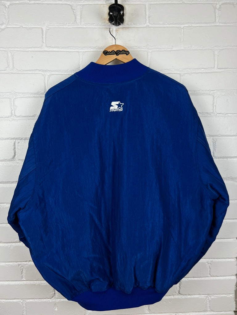 Vintage 90s New England Patriots Starter Insulated Satin Bomber Jacket Size XL