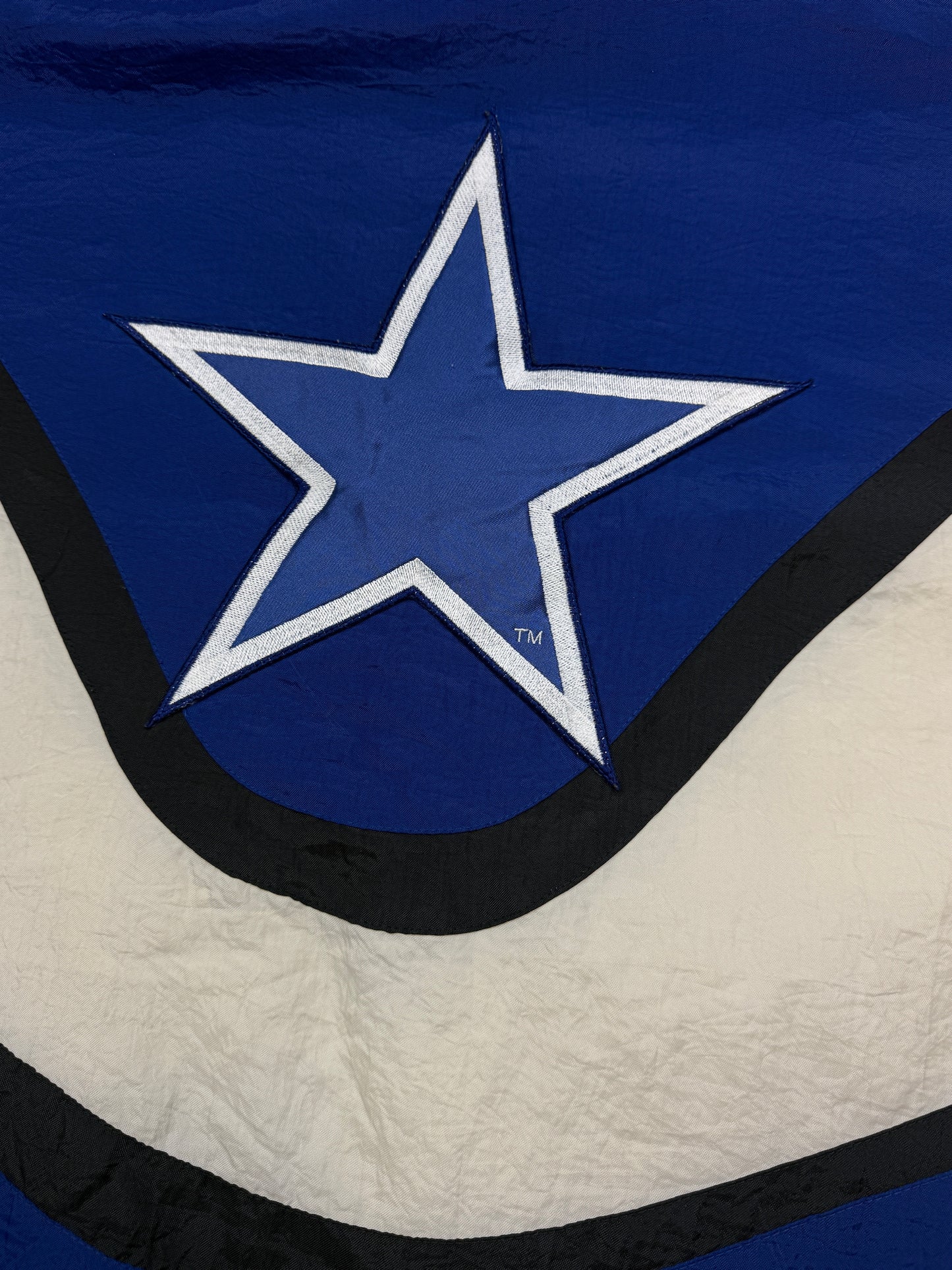 Vintage 90s Dallas Cowboys NFL Pro Line Insulated Nylon Apex One Side Line Jacket Size L