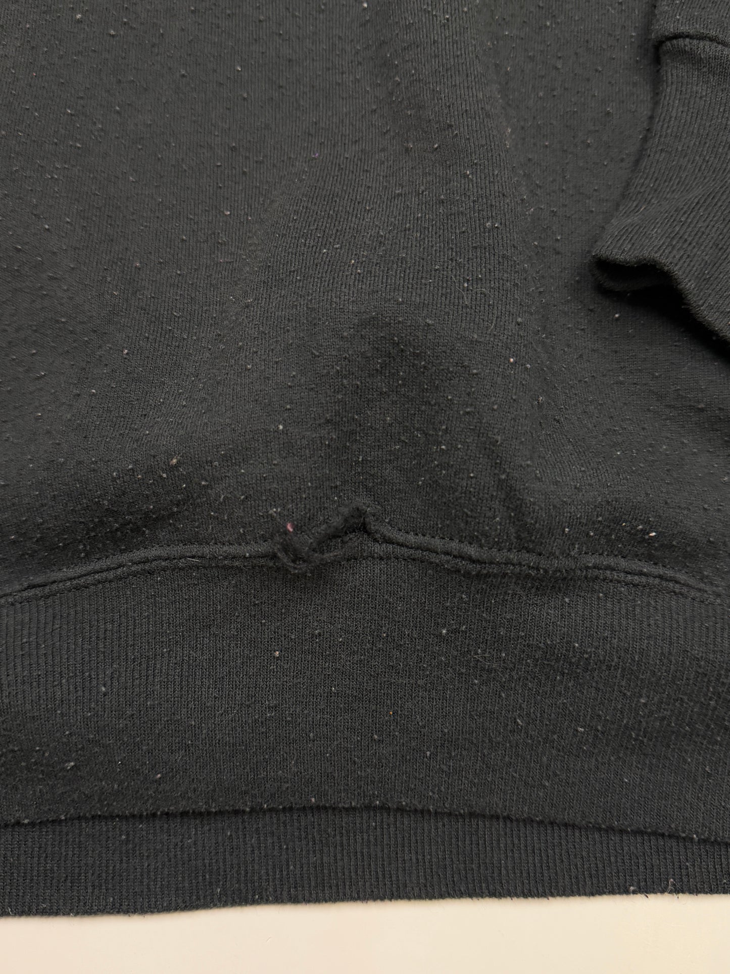 Vintage 90s Russell Athletic Cropped Boxy Fit Blank Crewneck Sweatshirt Size XXL Black