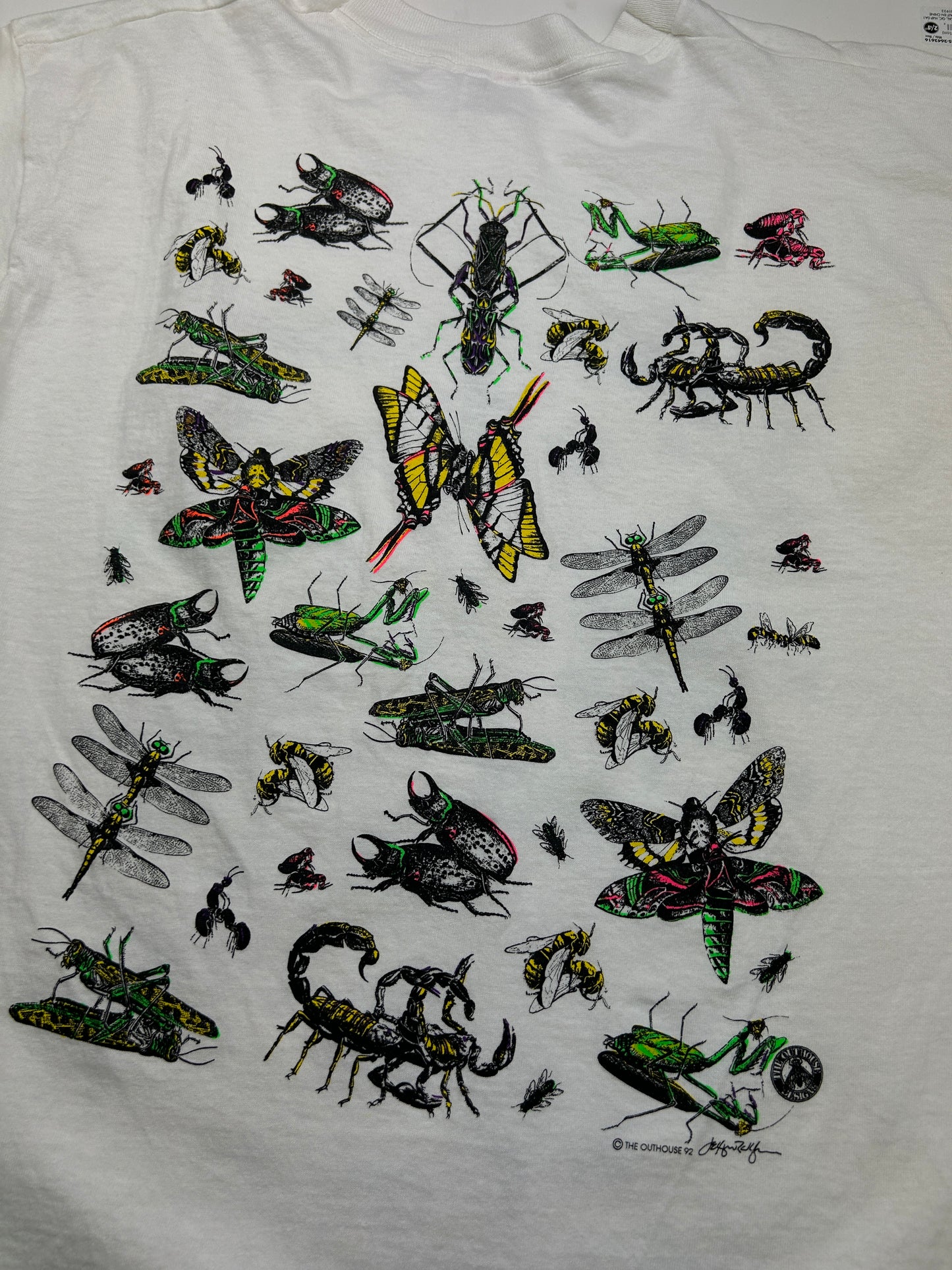 Vintage 1992 Insex Karma Sutra Positions Sex Parody Double Sided T Shirt Size XL 90s