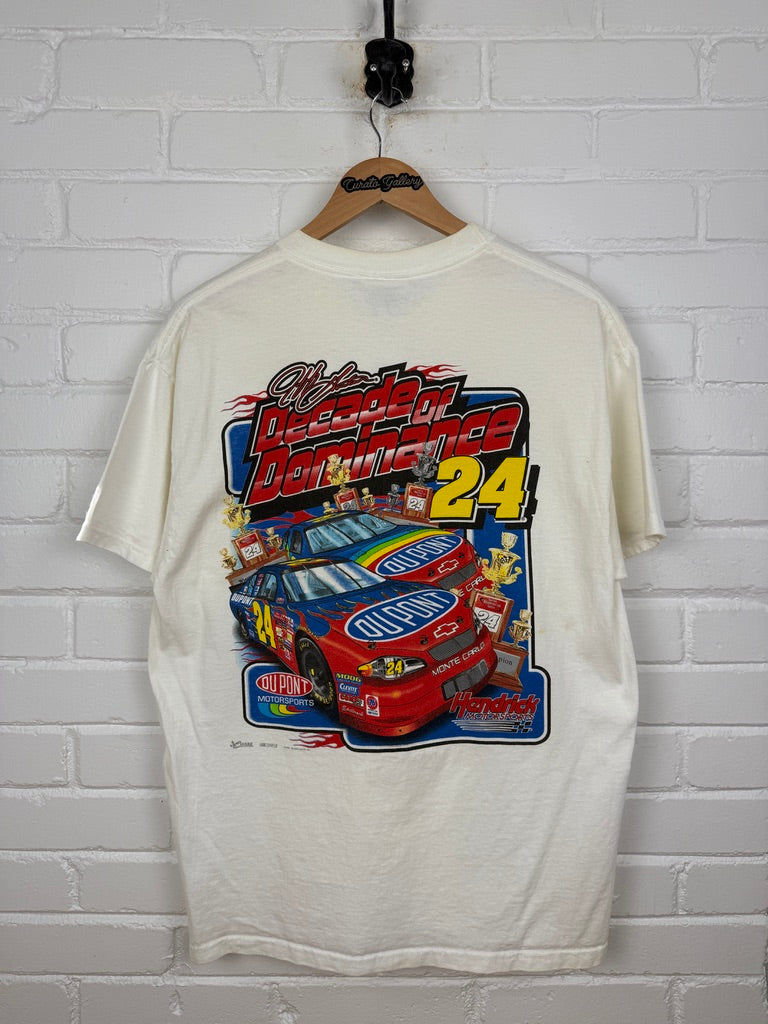 Vintage 2002 Jeff Gordon #24 Decade Of Dominance NASCAR Racing T Shirt Size M