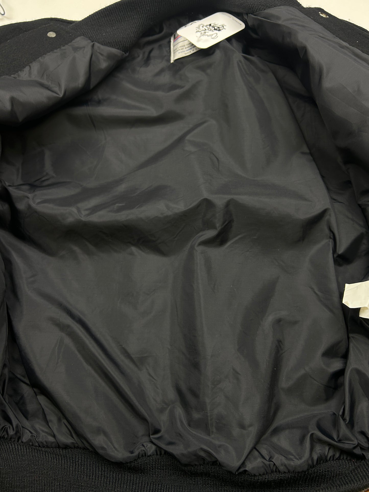 Vintage 90s Adjac Two Tone Wool Varsity Letterman Jacket Size L