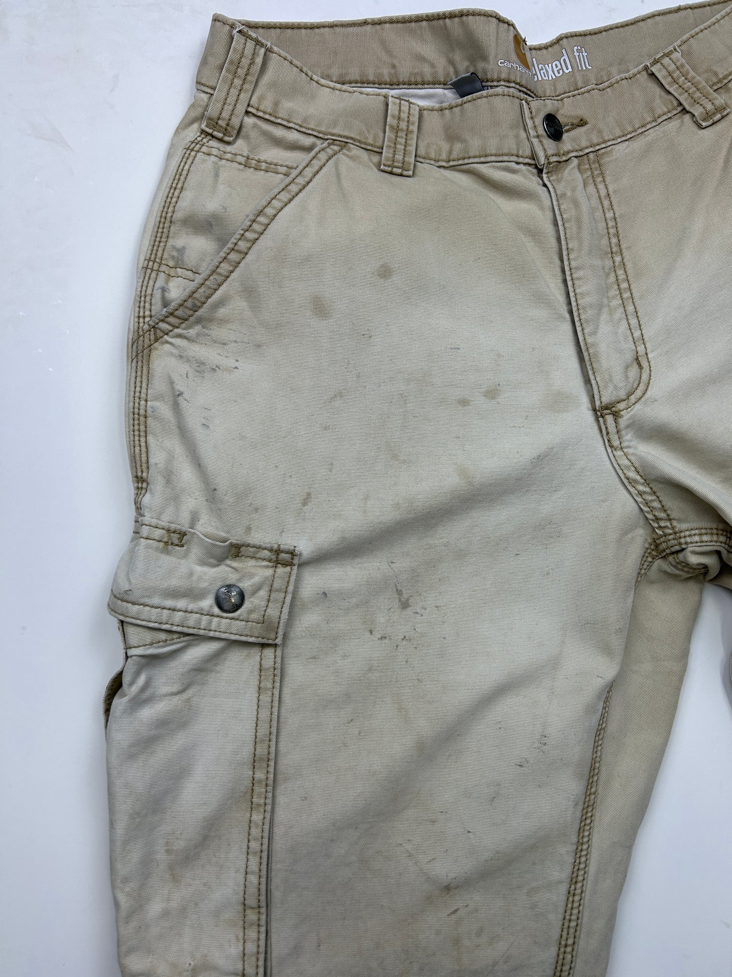 Carhartt Work Wear Canvas Relaxed Fit Cargo Pants Size 34W