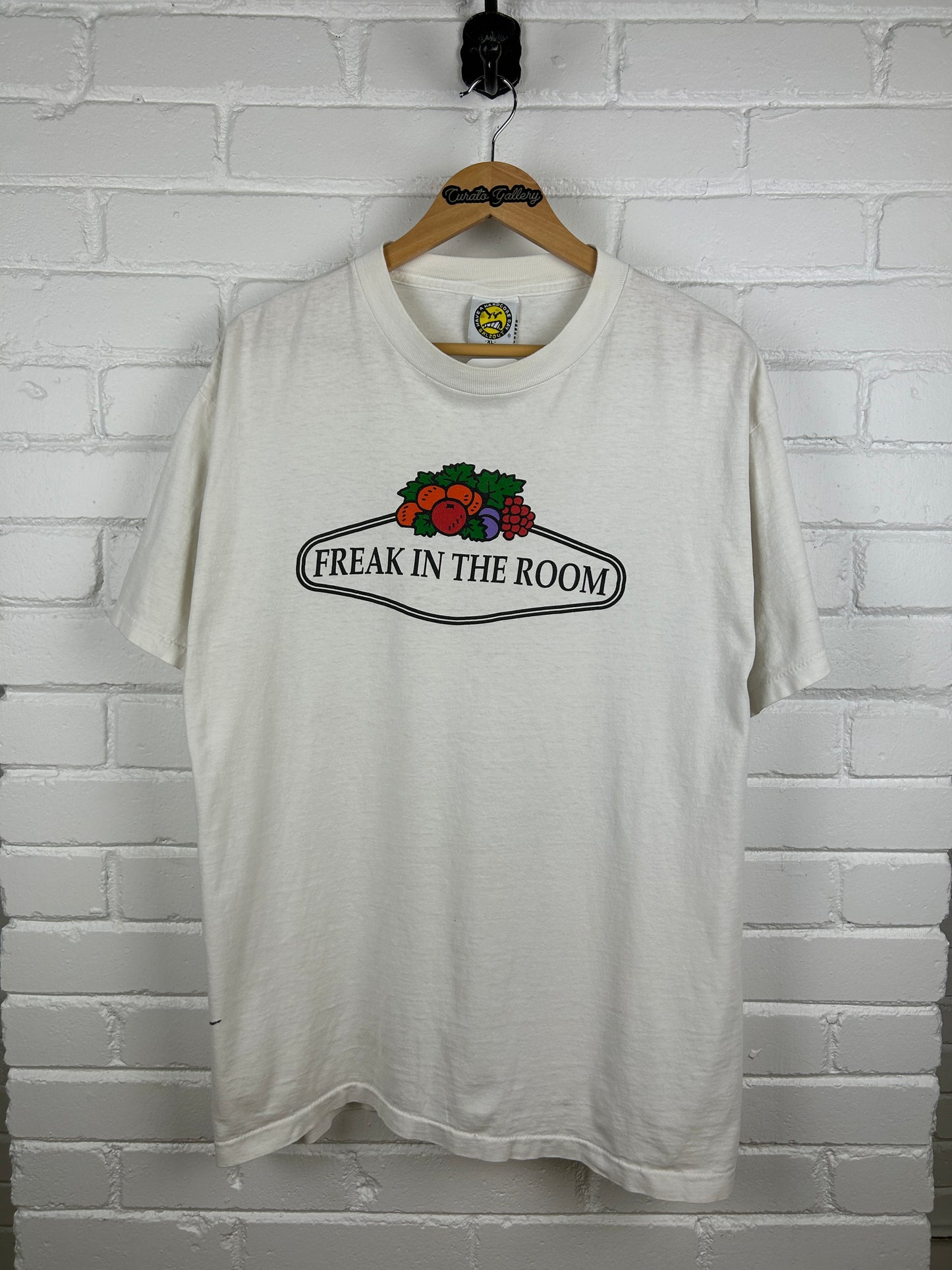 Vintae 90s Freak In The Room Sex Fruit Of The Loom Parody T Shirt Size XL