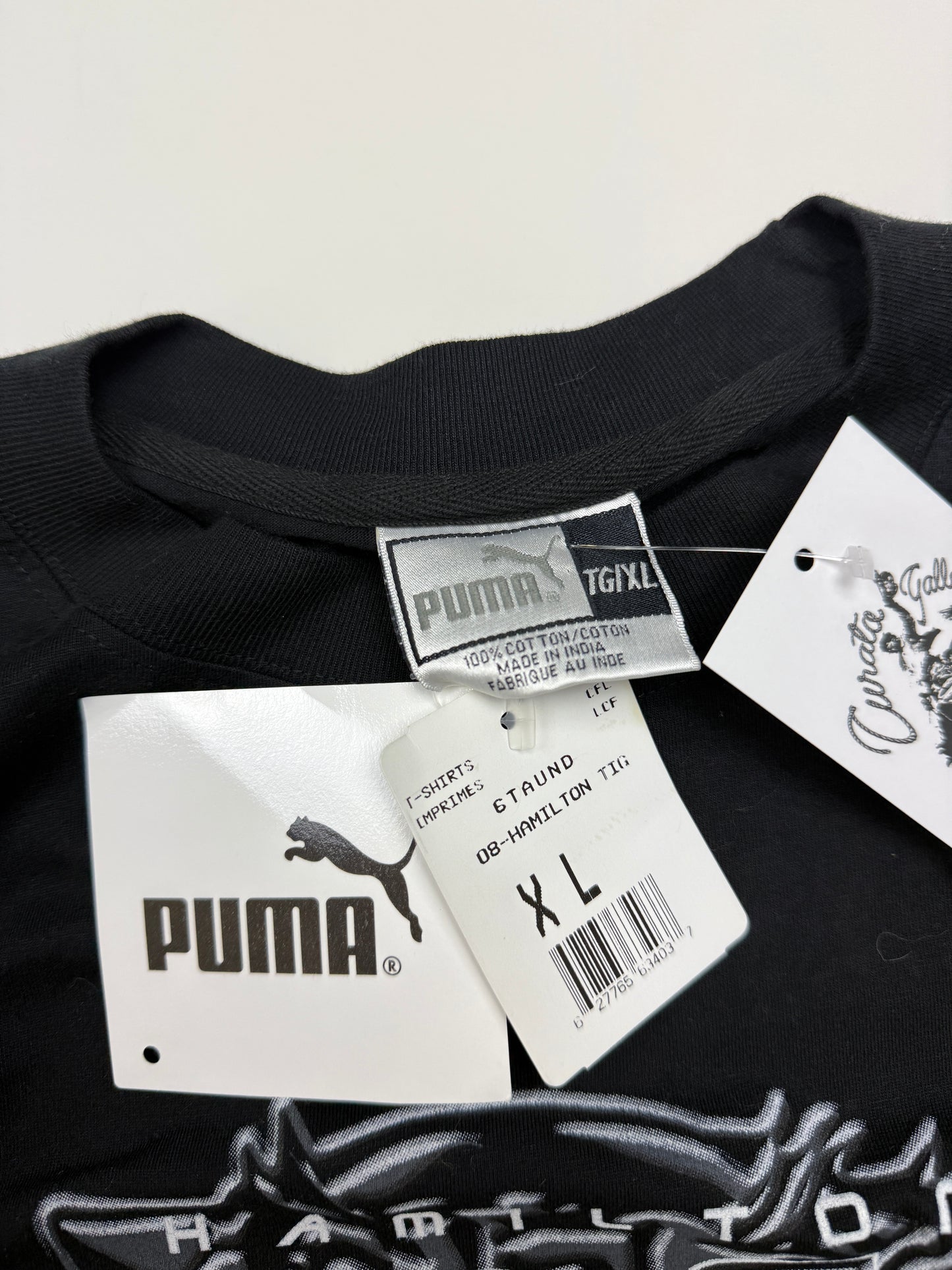 Vintage 2003 Hamilton Tiger Cats CFL Football Graphic Puma T Shirt Size XL