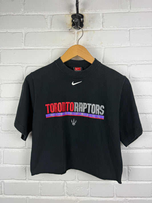 Vintage Toronto Raptors Middle Swoosh Womens Cropped T Shirt Size S