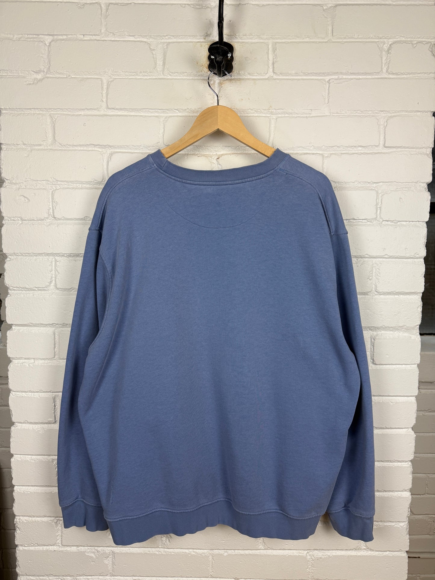 Vintage Y2K Nike Embroidered Mini Swoosh Crewneck Sweatshirt Size XXL Baby Blue