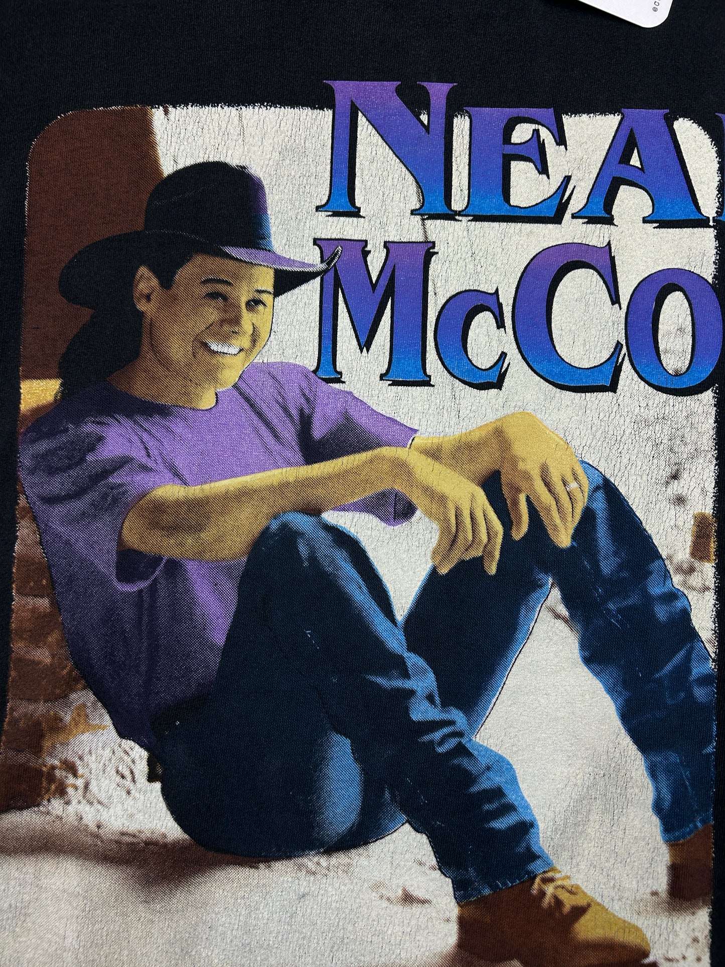 Vintage 90s Neal McCoy They're Playing Our Song Country Music T Shirt Size L