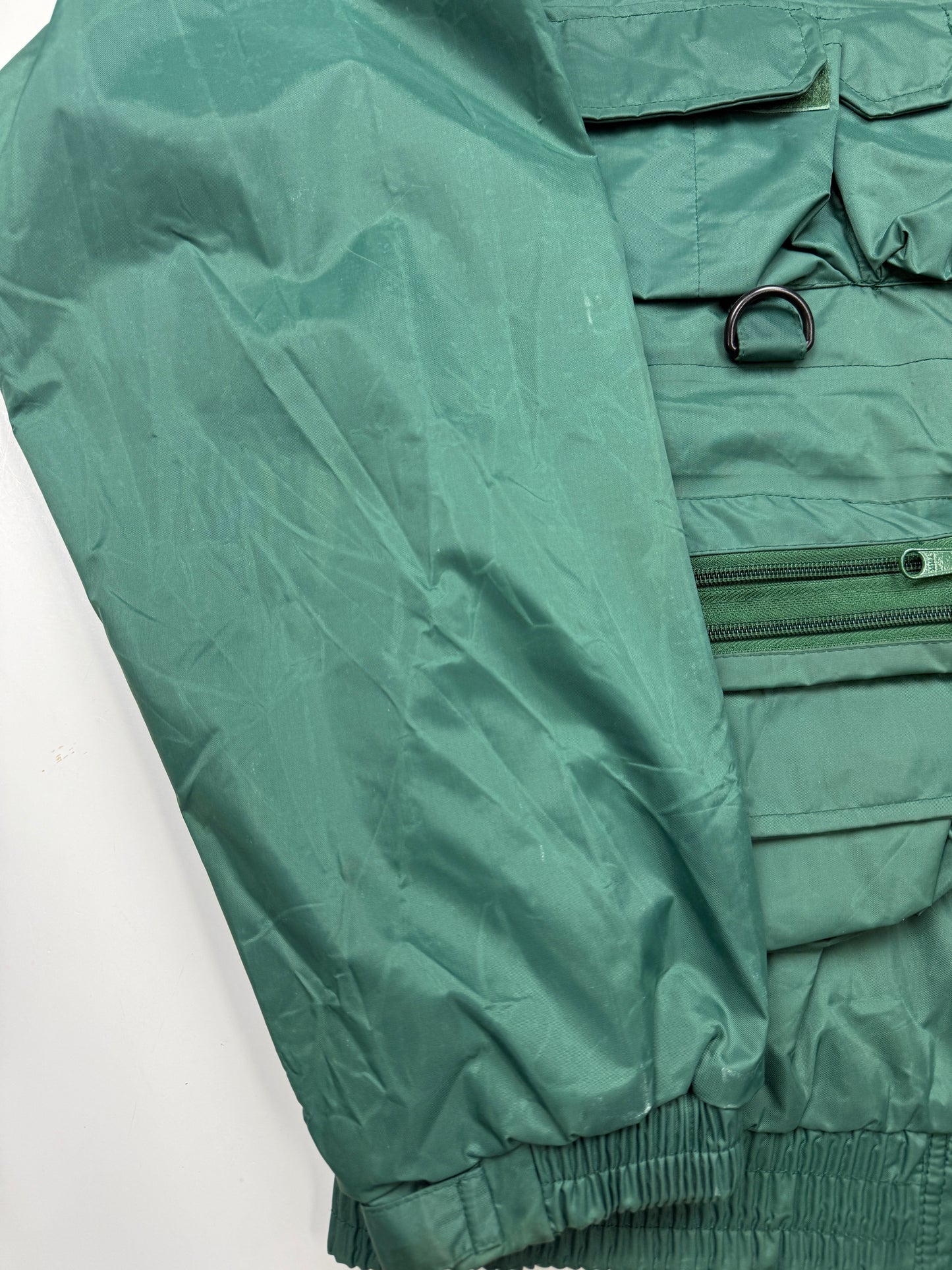 Vintage 80s/90s Holgman Lakestream Fly Fishing Multi Pocket Waterproof Jacket Size L