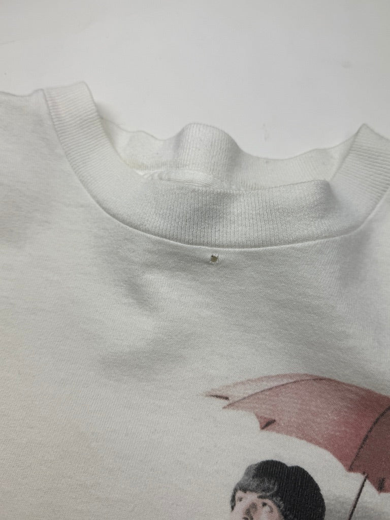 Vintage 1995 The Beatles Umbrellas Band Group Photo Music T Shirt Size L 90s