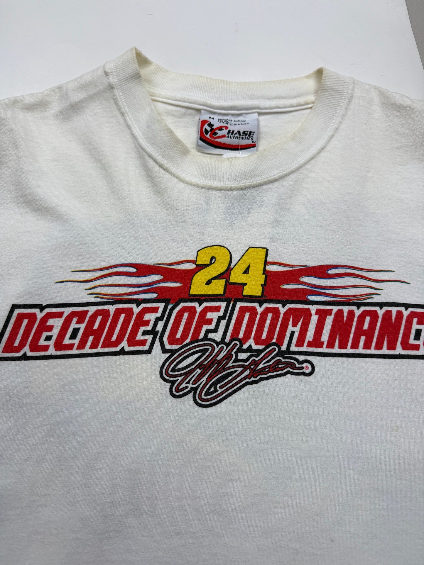 Vintage 2002 Jeff Gordon #24 Decade Of Dominance NASCAR Racing T Shirt Size M