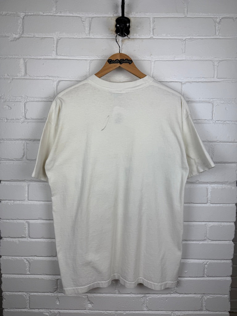 Vintage 1995 The Beatles Umbrellas Band Group Photo Music T Shirt Size L 90s