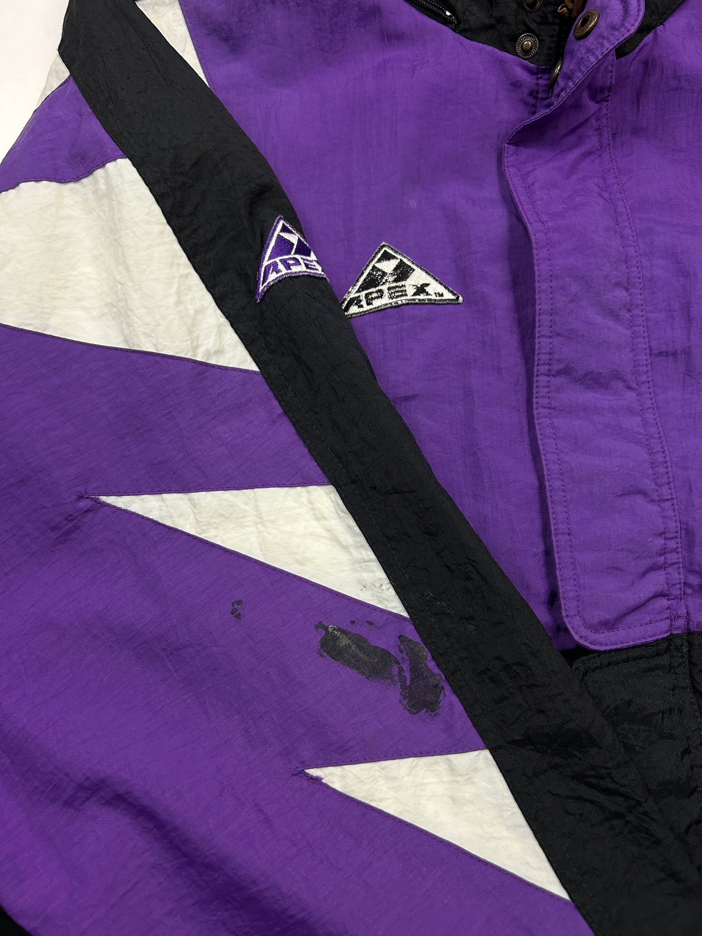 Vintage 90s Kansas State Wildcats Apex One Embroidered Full Zip Jacket Size XXL