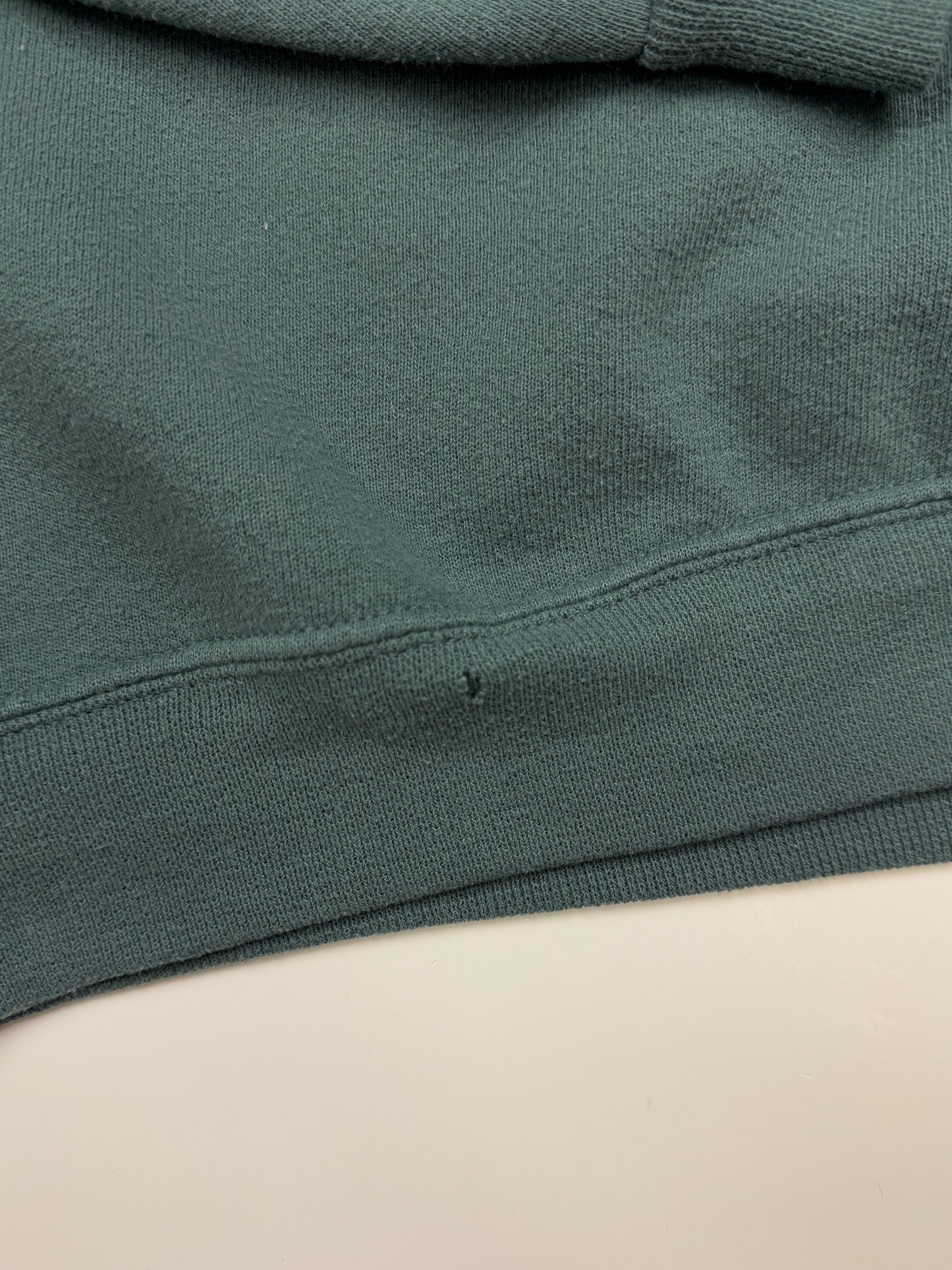 Russell Athletic Cropped Boxy Fit Blank Crewneck Sweatshirt Size L Muted Green