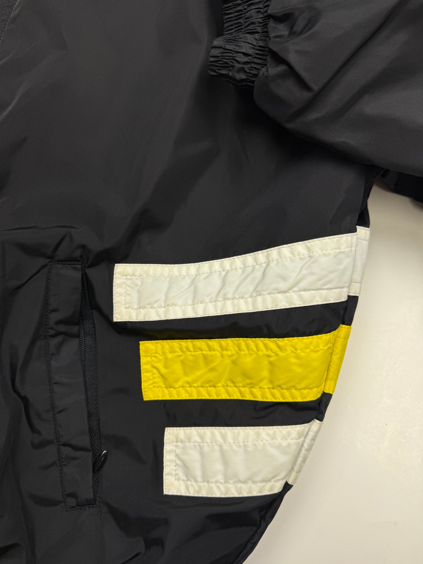 Vintage 90s Adidas Embroidered Logo Insulated Nylon Bomber Jacket Size M