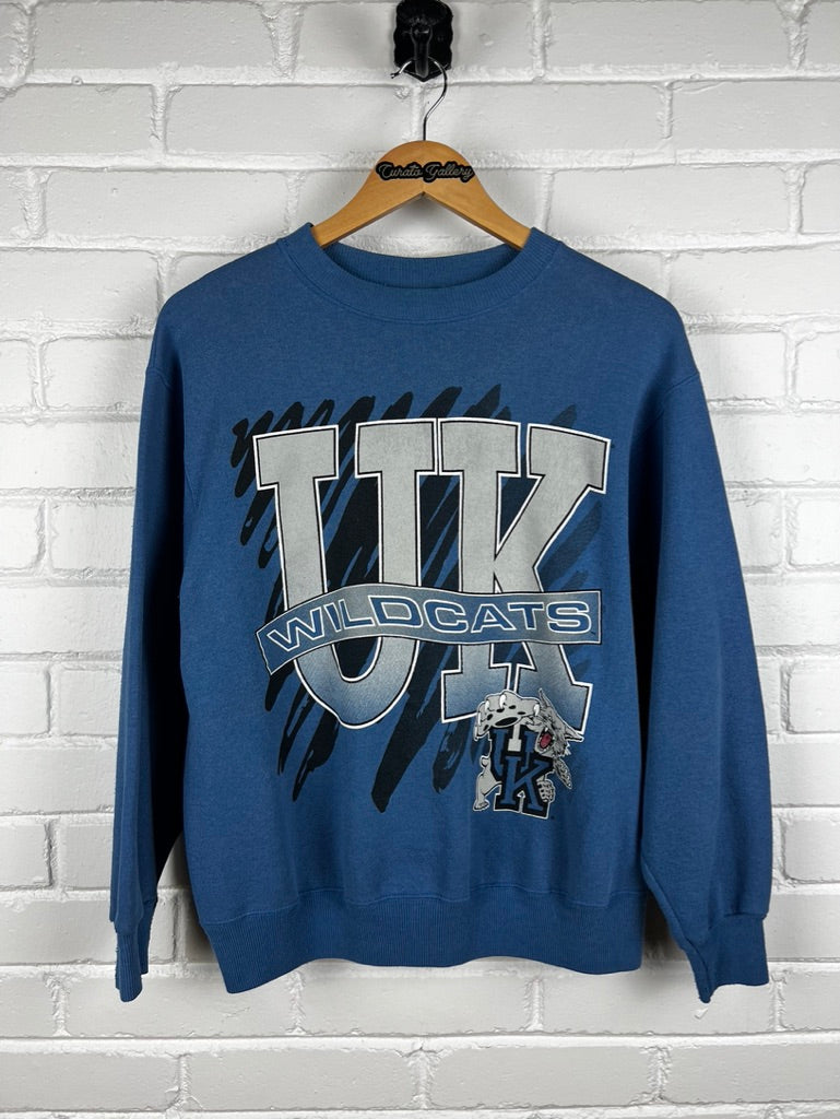 Vintage 90s Kentucky Wildcats University NCAA Big Graphic Colliegate Sweatshirt Size M