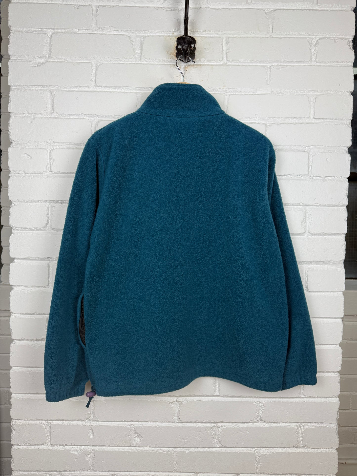 Vintage 90s Wind River Outfitting Embroidered Crest 1/2 Zip Fleece Sweater Size M